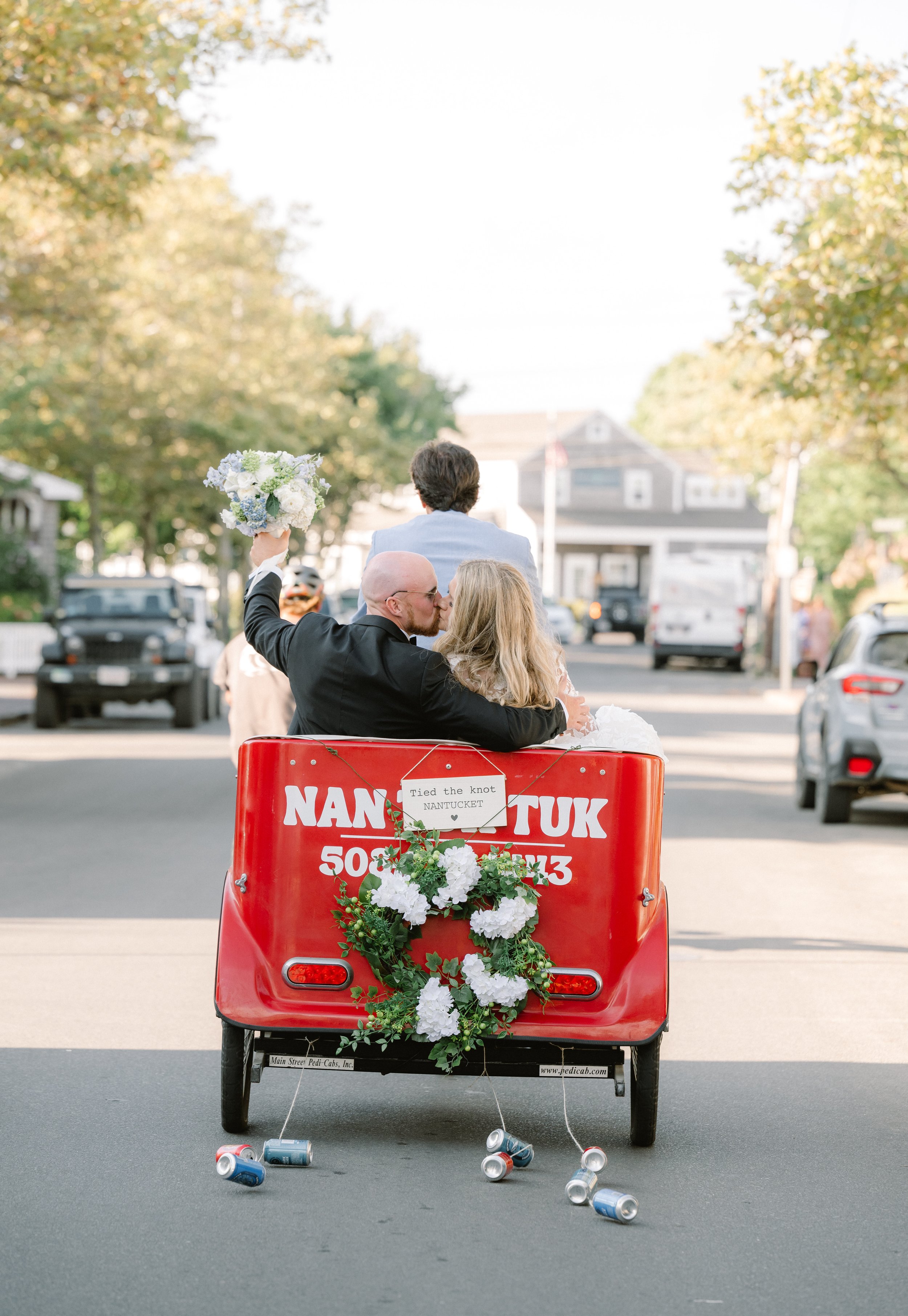 Nantucket Wedding Getaway Car