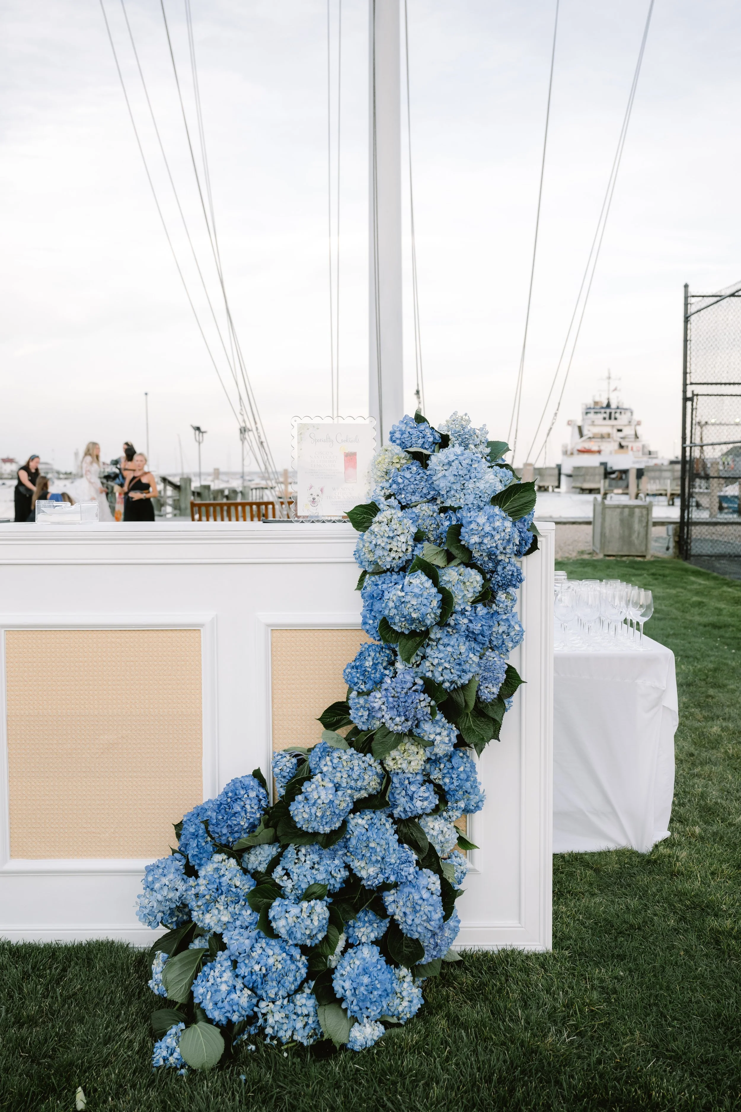 Nantucket Wedding Hydrangeas