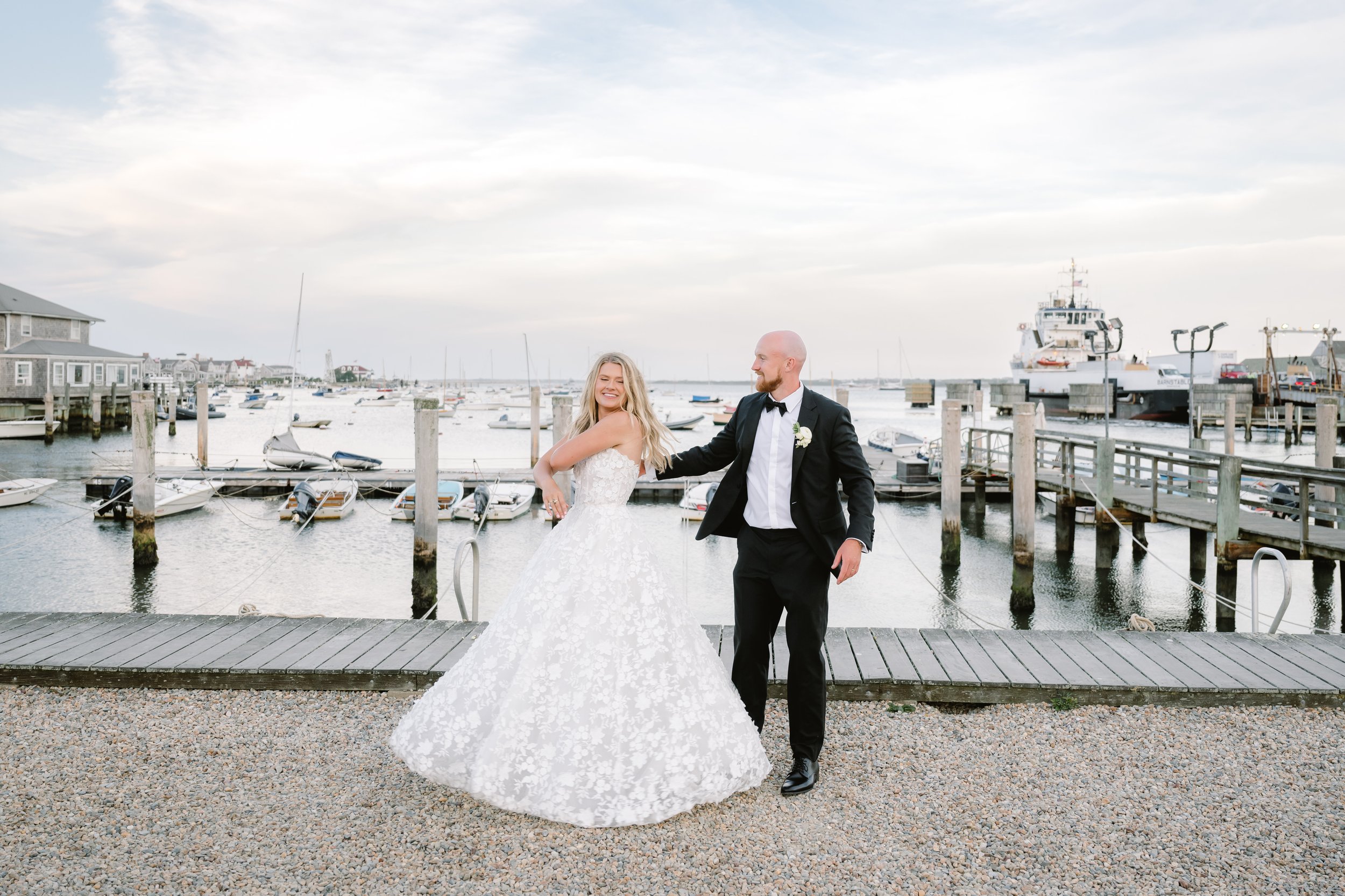 Nantucket Wedding Bride and Groom