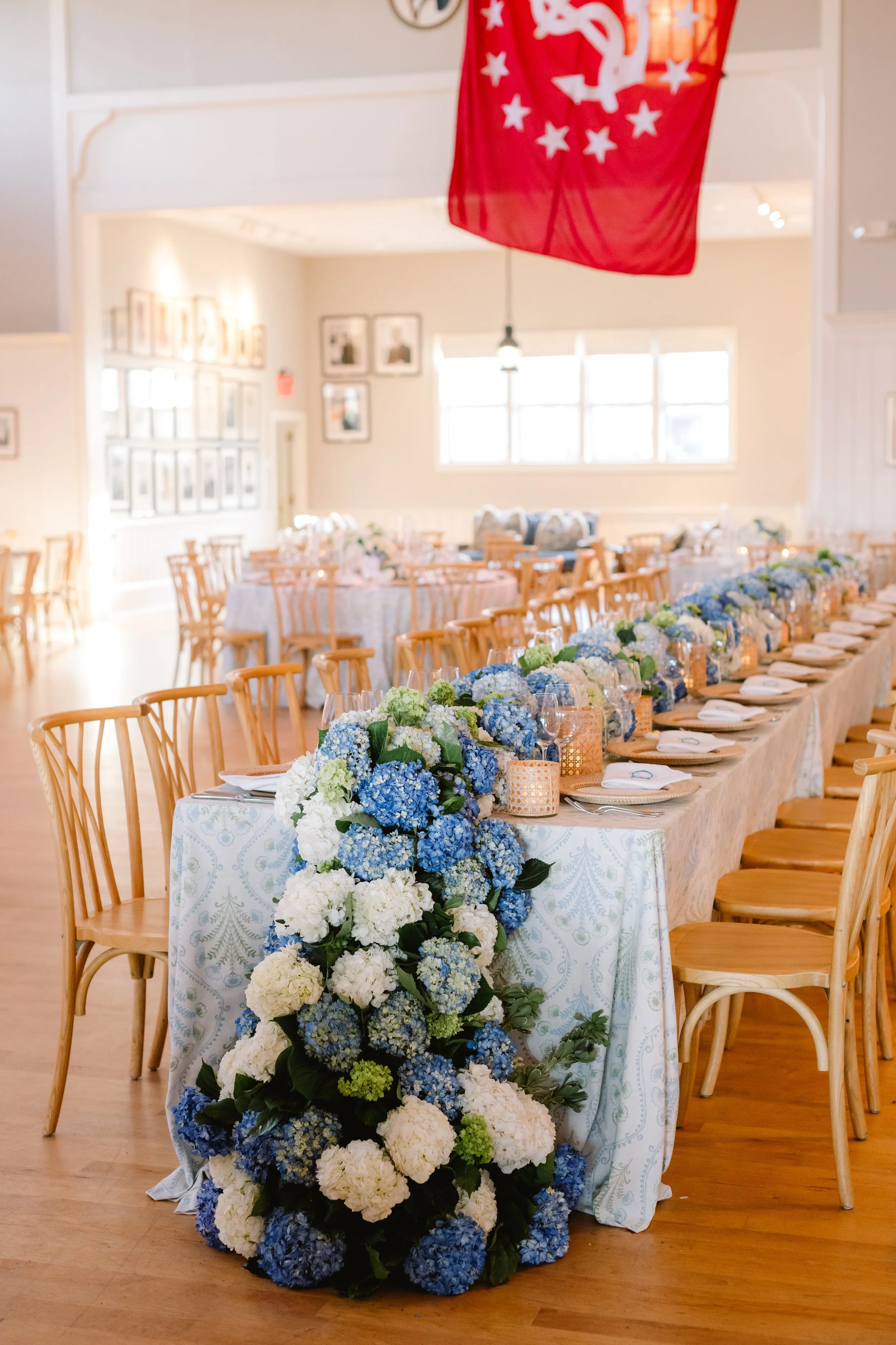 Nantucket Wedding Hydrangea Centerpieces