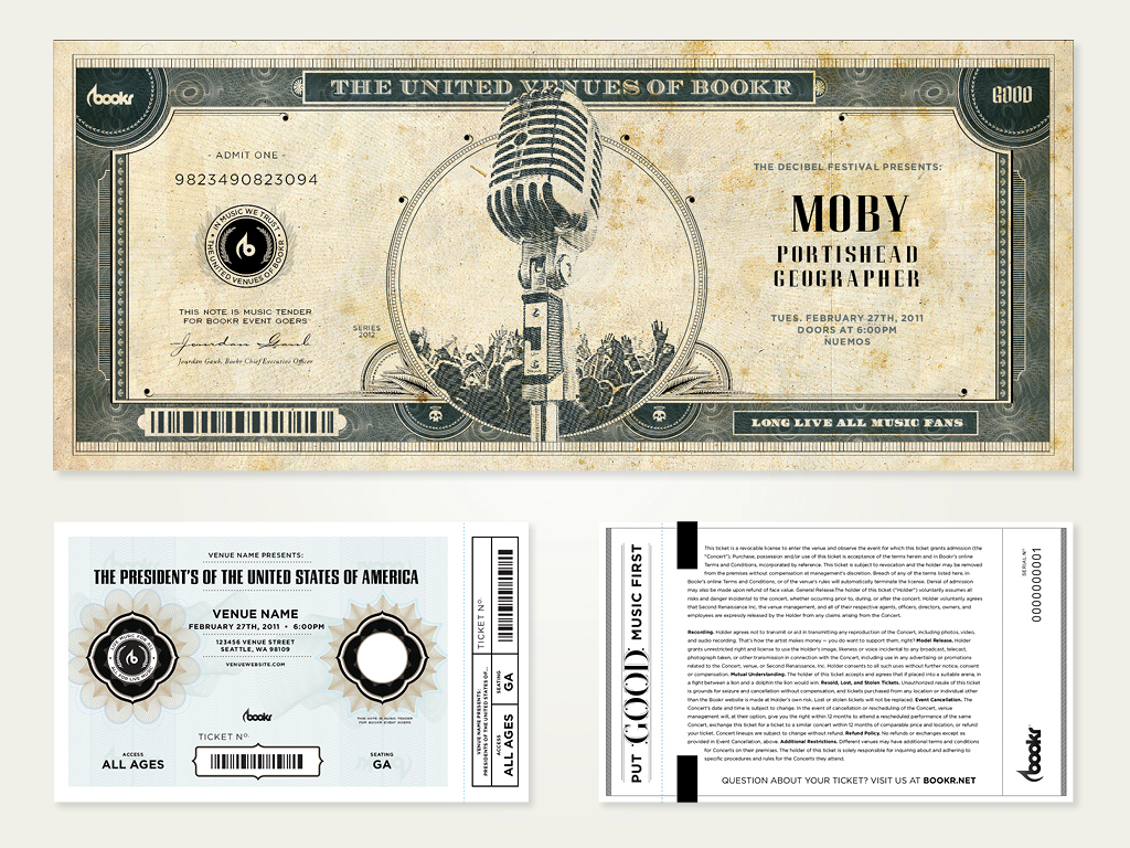 Customer's love the lavish detail and monetary features of our tamperproof printed tickets. 