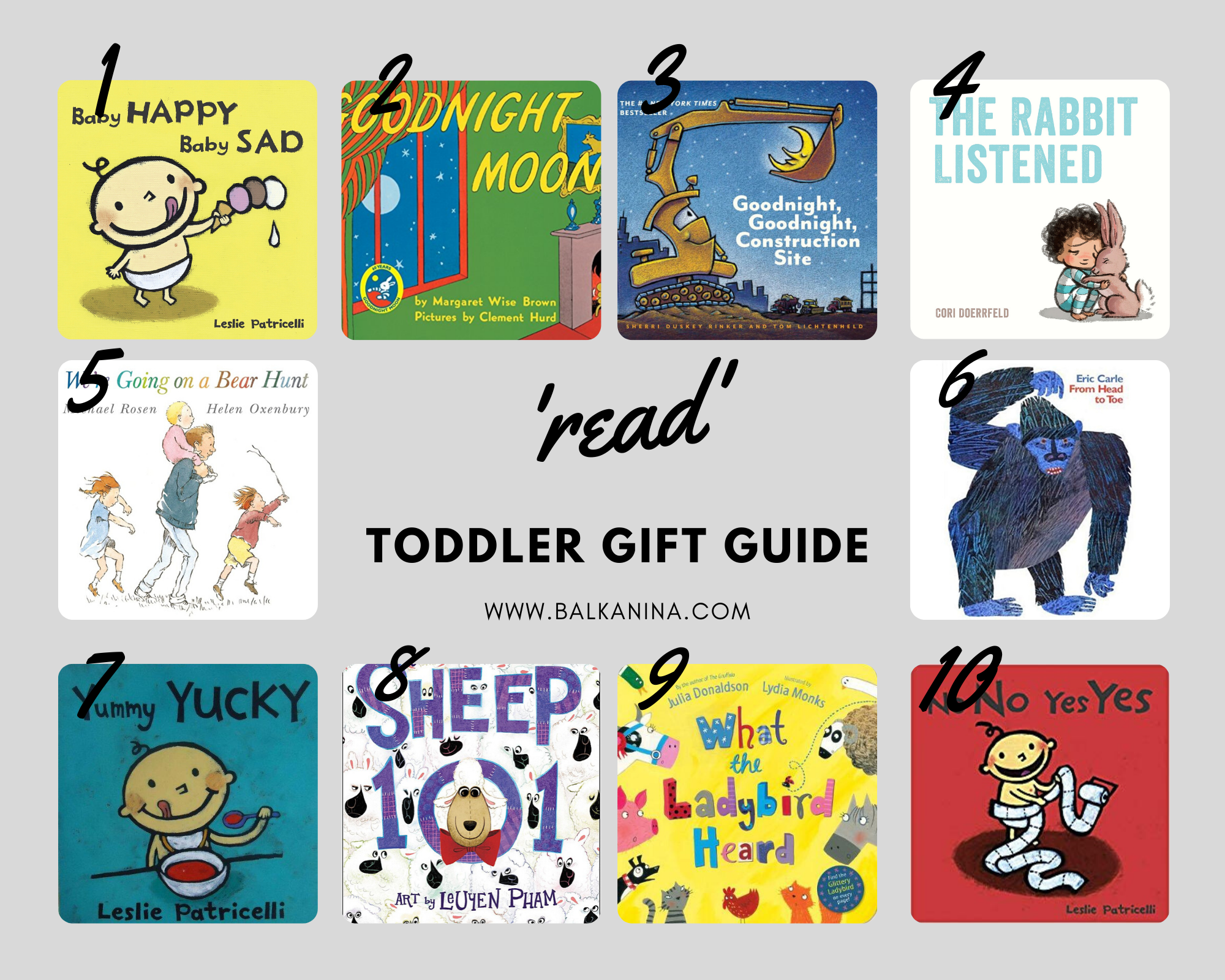 Toddler Reading Gift Guide