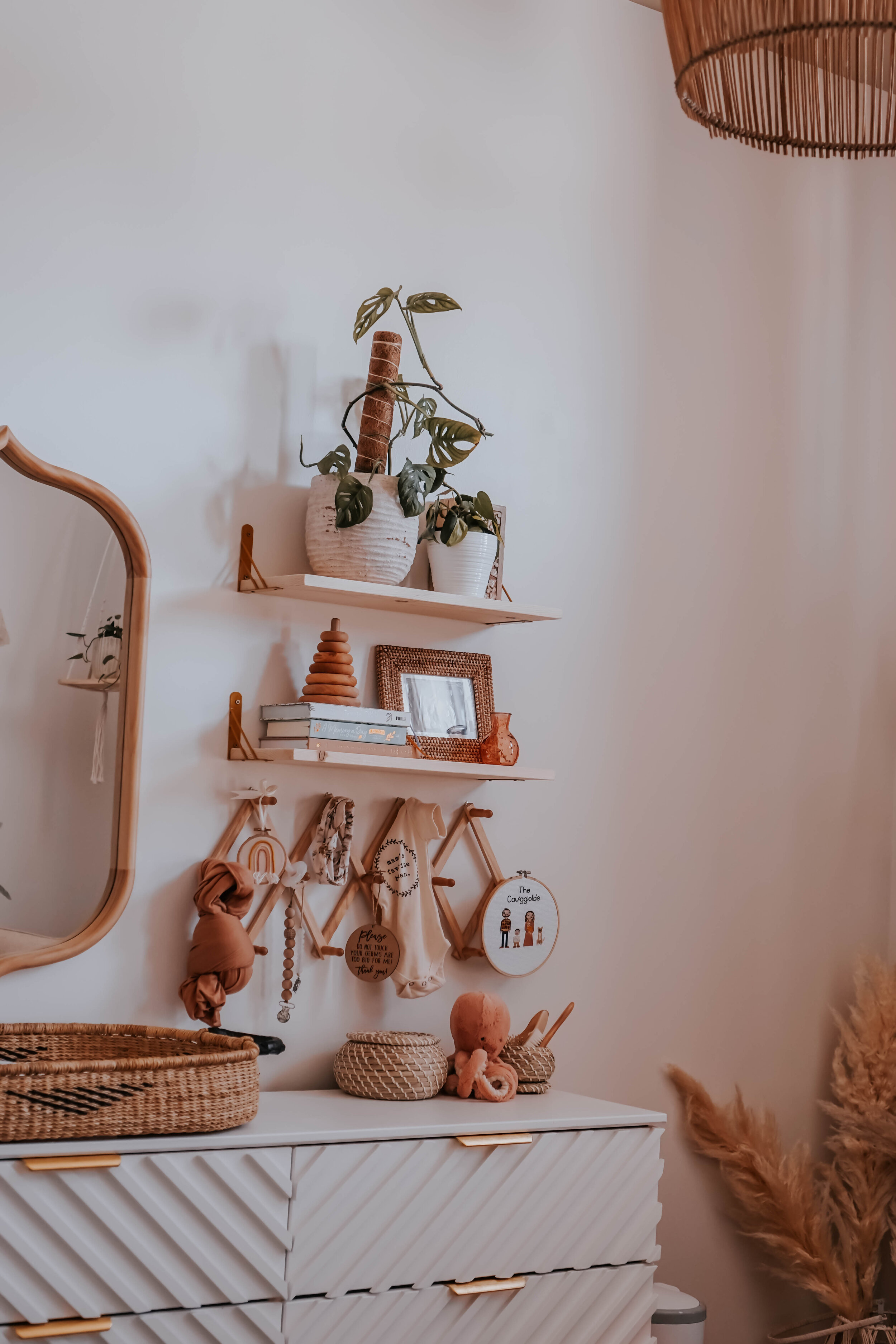 Earthy Floral Baby Girl Nursery