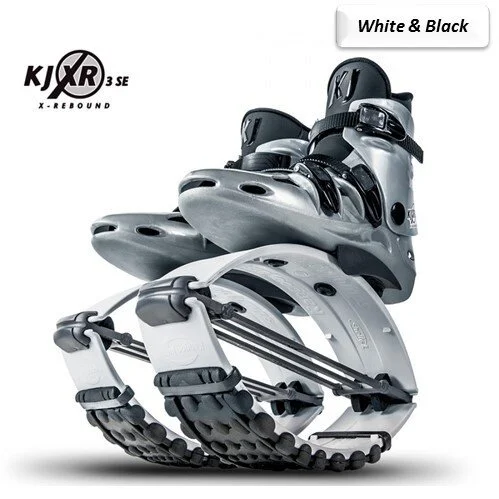 White & Black - Kangoo Jumps Rebound Shoes — Kangoo Club California