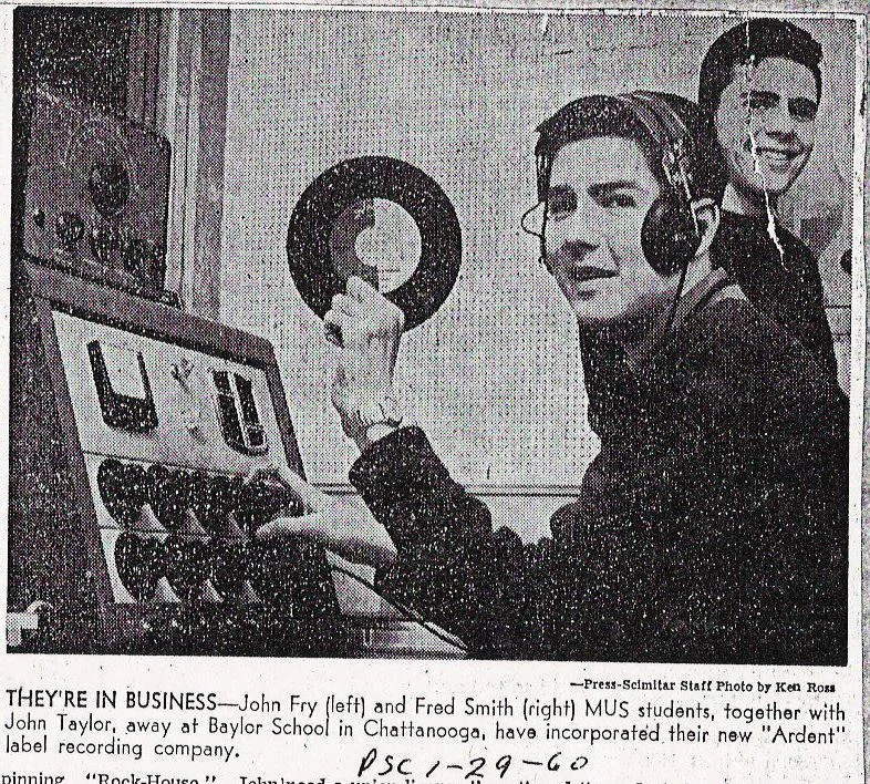 1960 Newspaper clipping from Memphis' Press-Scimitar
