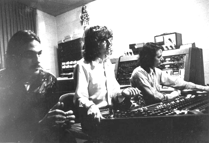 James Taylor (left) with Terry Manning (right) at Ardent on National St.