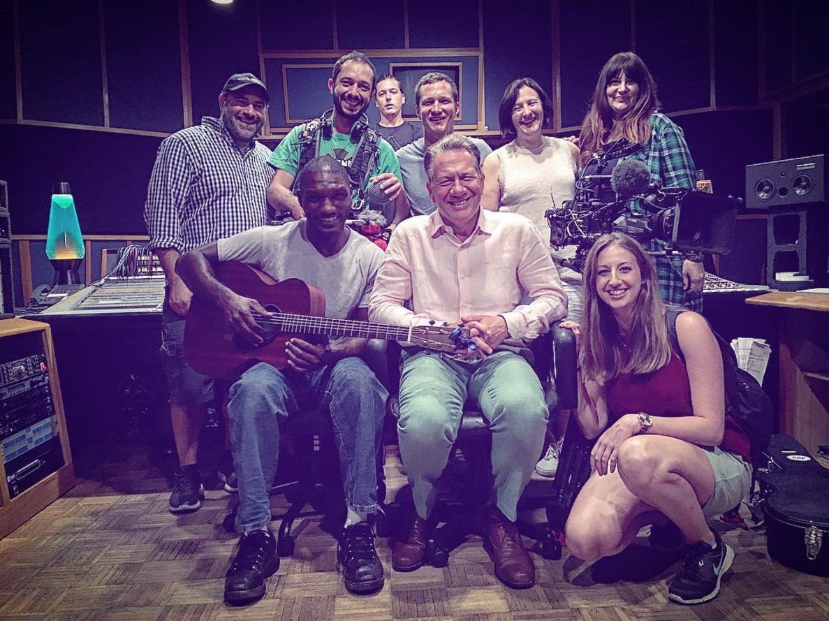 Studio B | Cedric Burnside with the BBC crew for Great American Railway Journeys ©AlexanderKoffler