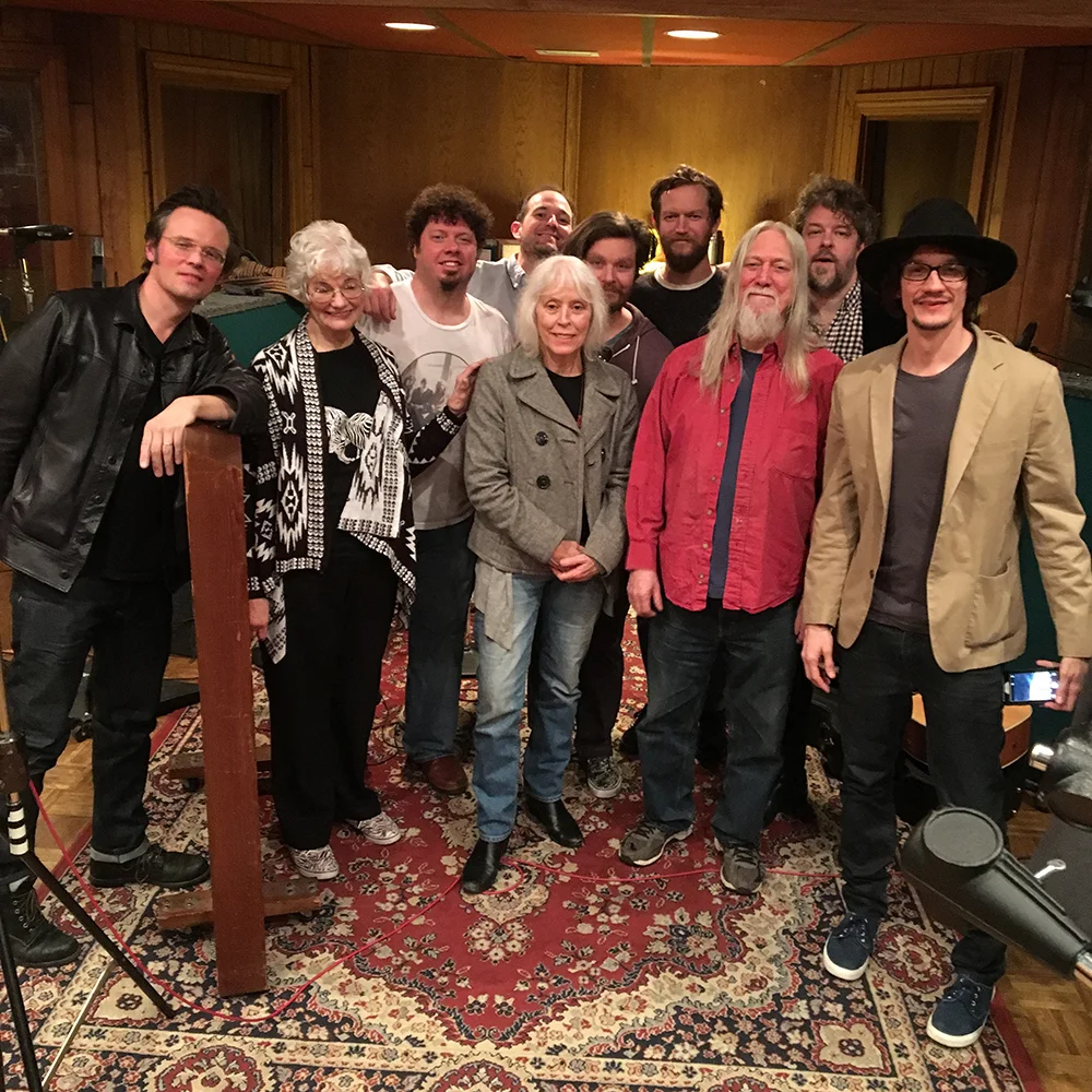 (Front row) Luther Dickinson, Mary Lindsay Dickinson, Carol Baker, Jimmy Crosthwait, Cody Dickinson (Middle row) Adam Hill, Paul Taylor, Steve Selvidge (Back Row) Ben Baker, Luke White
