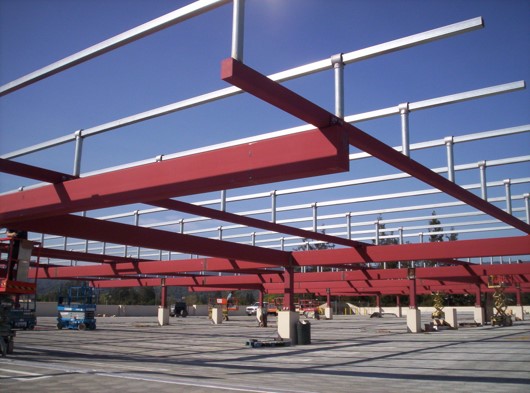 Copy of Steel erection for elevated tracker