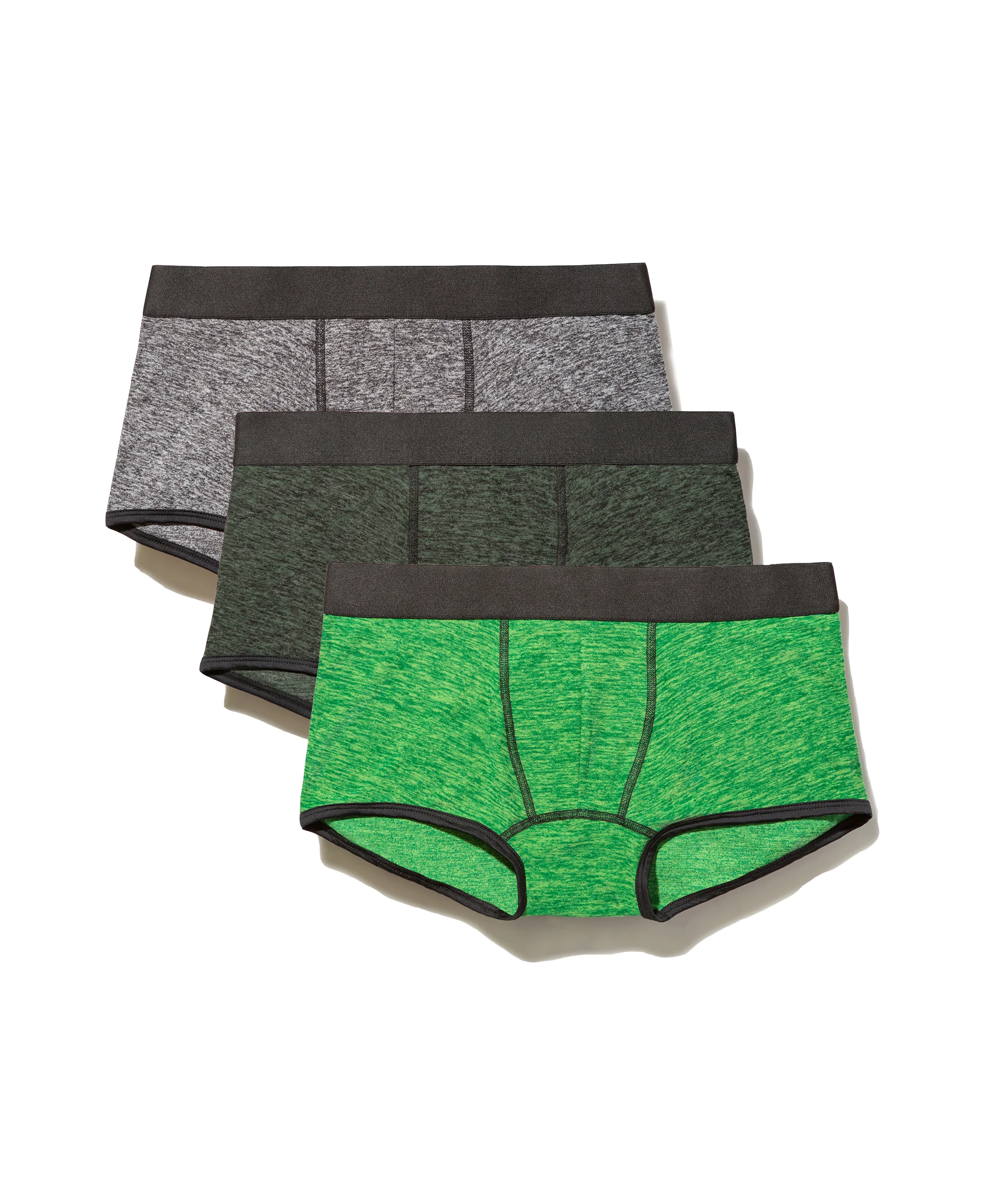 TRUNKS 3-PACK • GREEN • BLACK