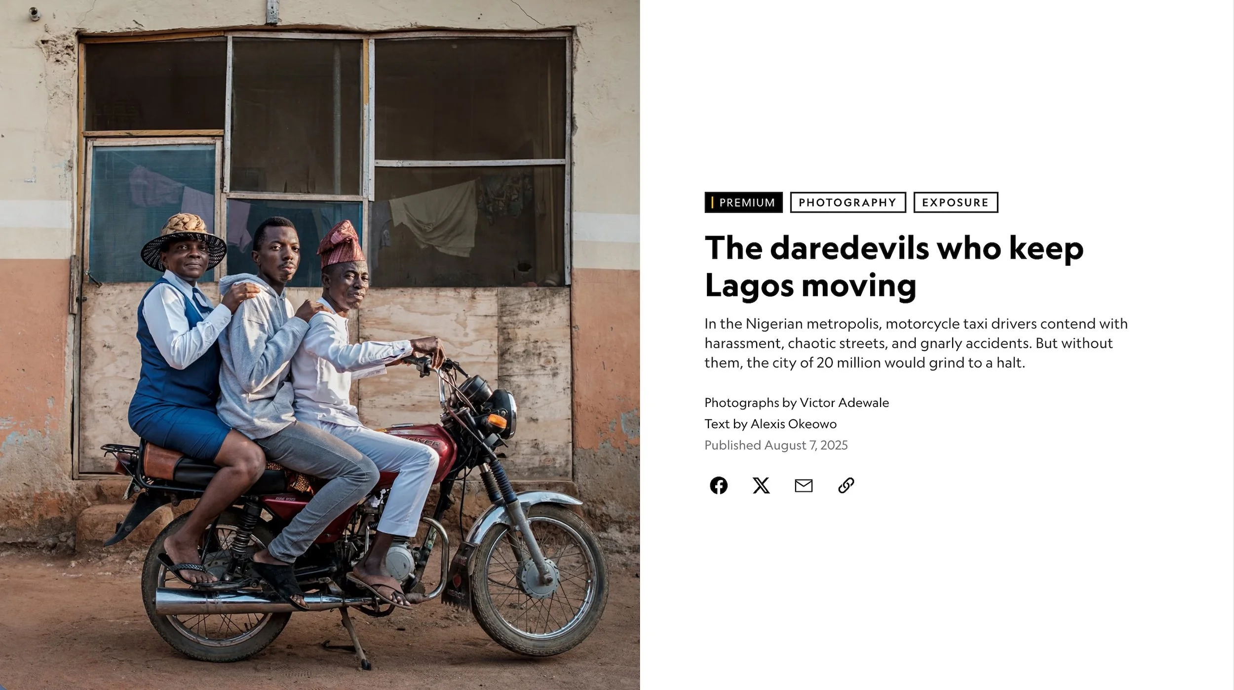 The Daredevils Who Keep Lagos Moving