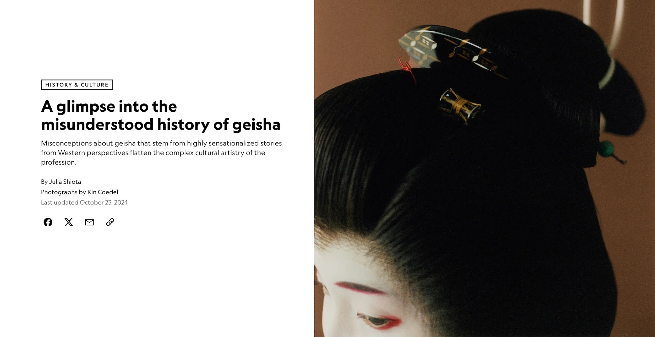 A Glimpse into the Misunderstood History of Geisha