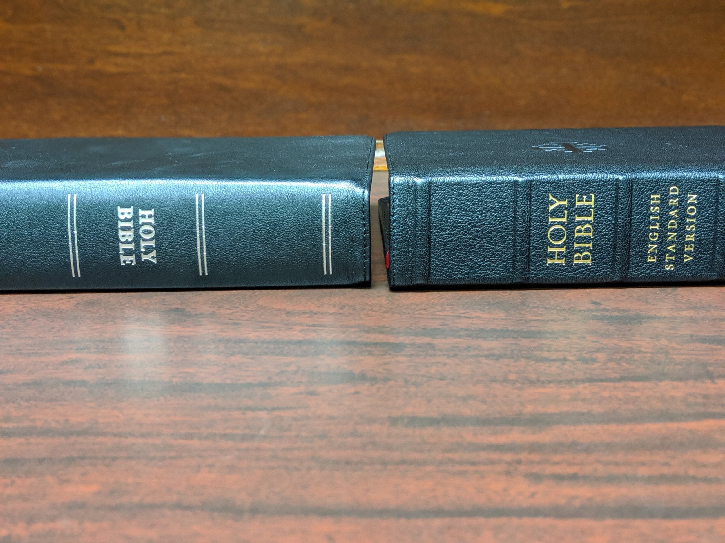  NIV Premier Bible - left Schuyler Credo Quentel - right 