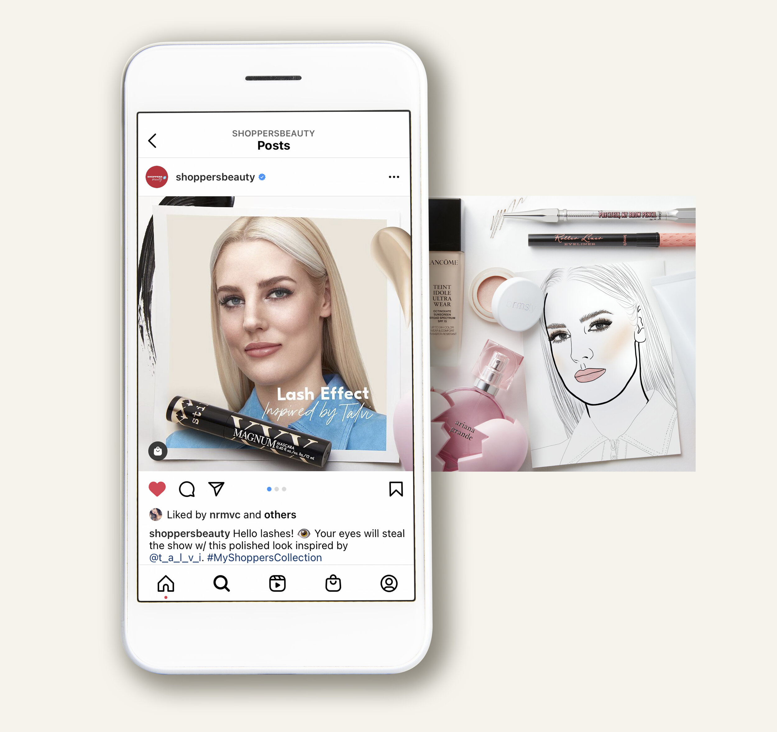 IG CAROUSEL POSTS To drive awareness of The Beauty Collection program and drive in-store and online purchases, each week of the campaign, a collection of looks featuring products curated by influencers were released. Supplied on-figure photography w…