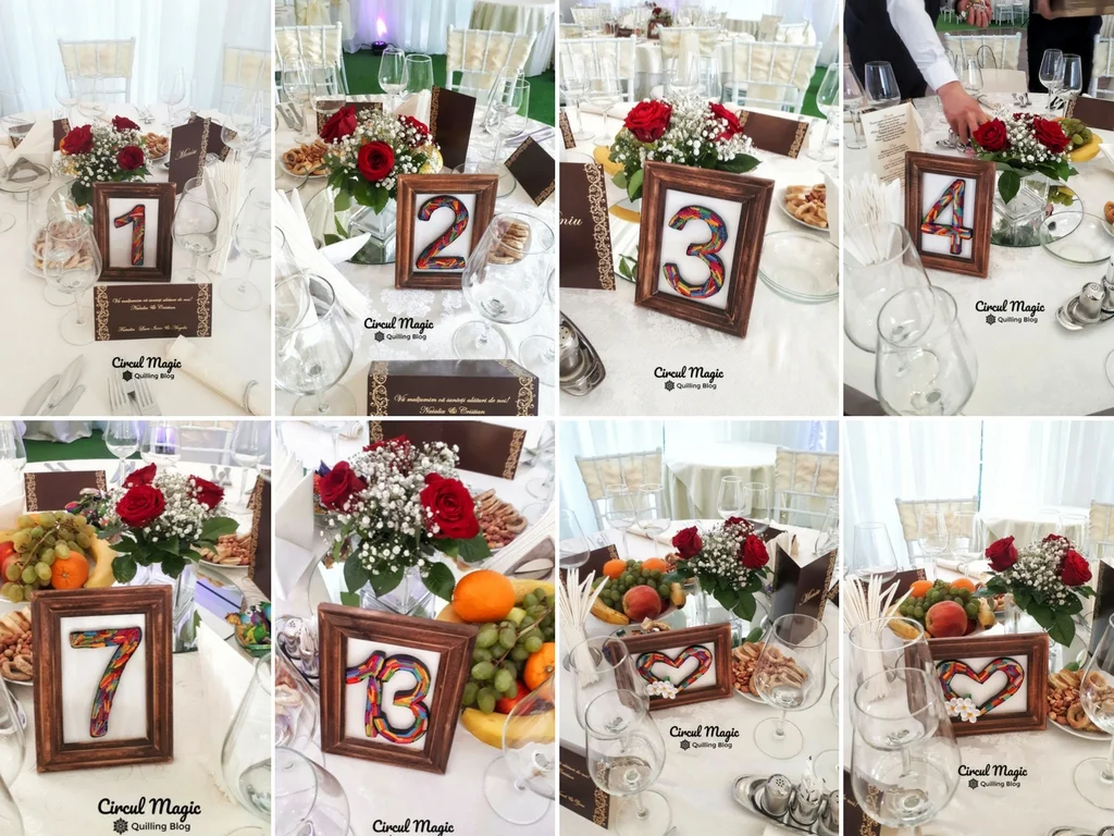 Happy Customers Quilling Table Numbers For Natalia S Wedding Visibility Growth Architect