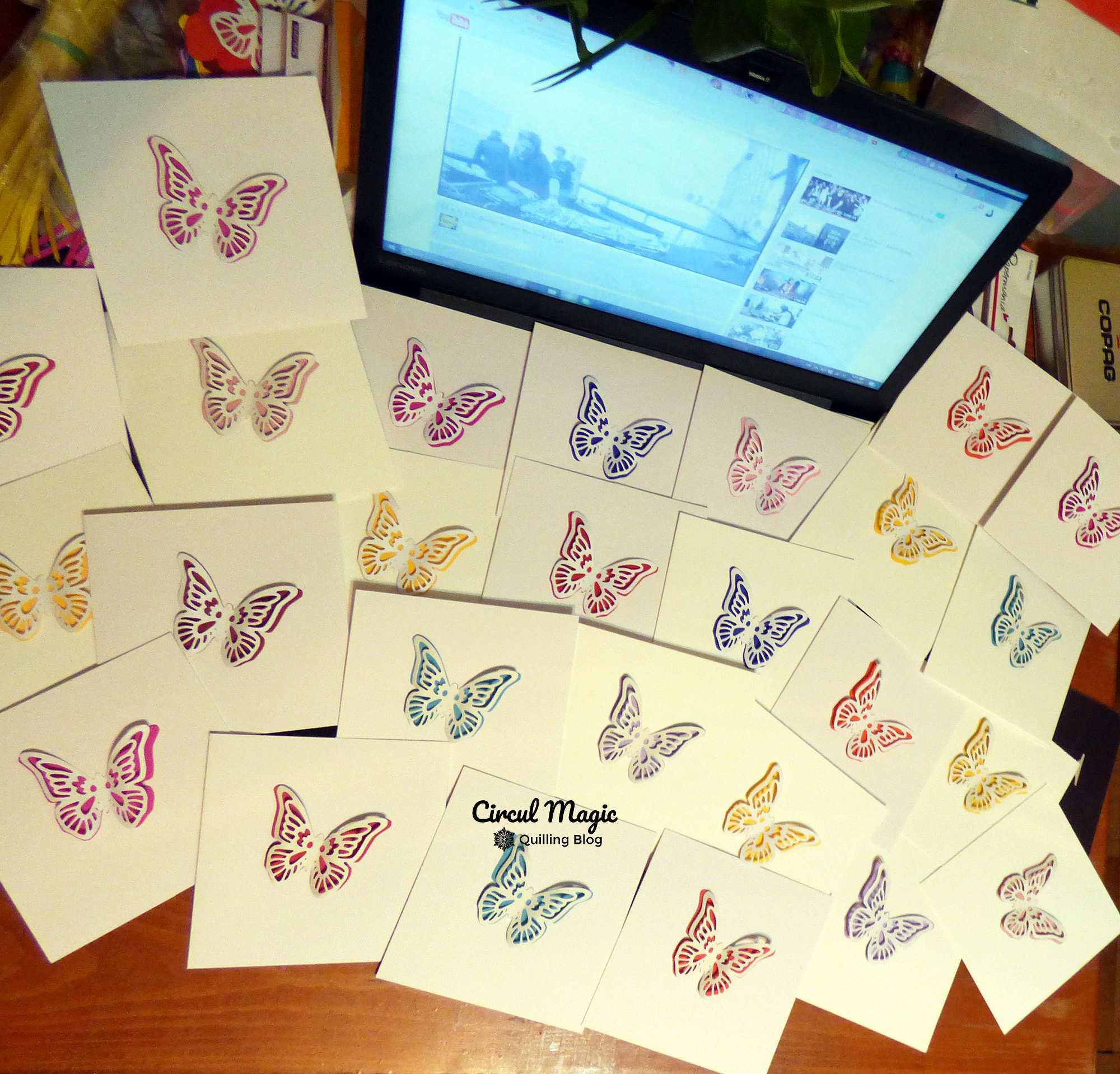 Thank You Cards: Paper Butterflies