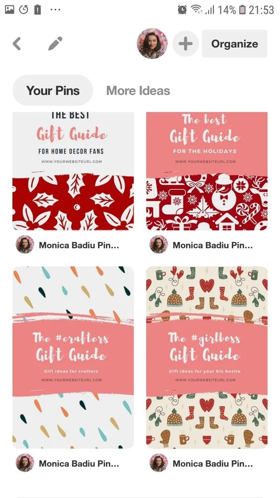 11 Gift Guide Canva Templates for Pinterest