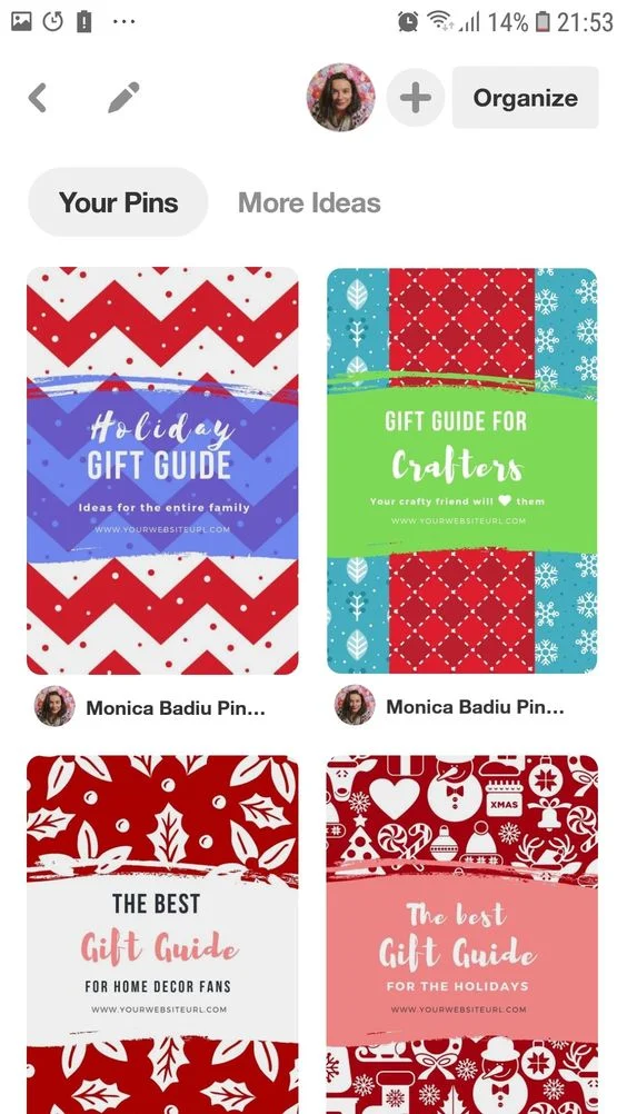 11 Gift Guide Canva Templates for Pinterest