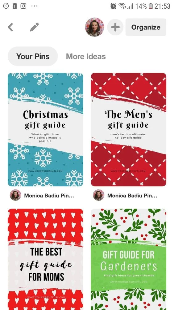 11 Gift Guide Canva Templates for Pinterest
