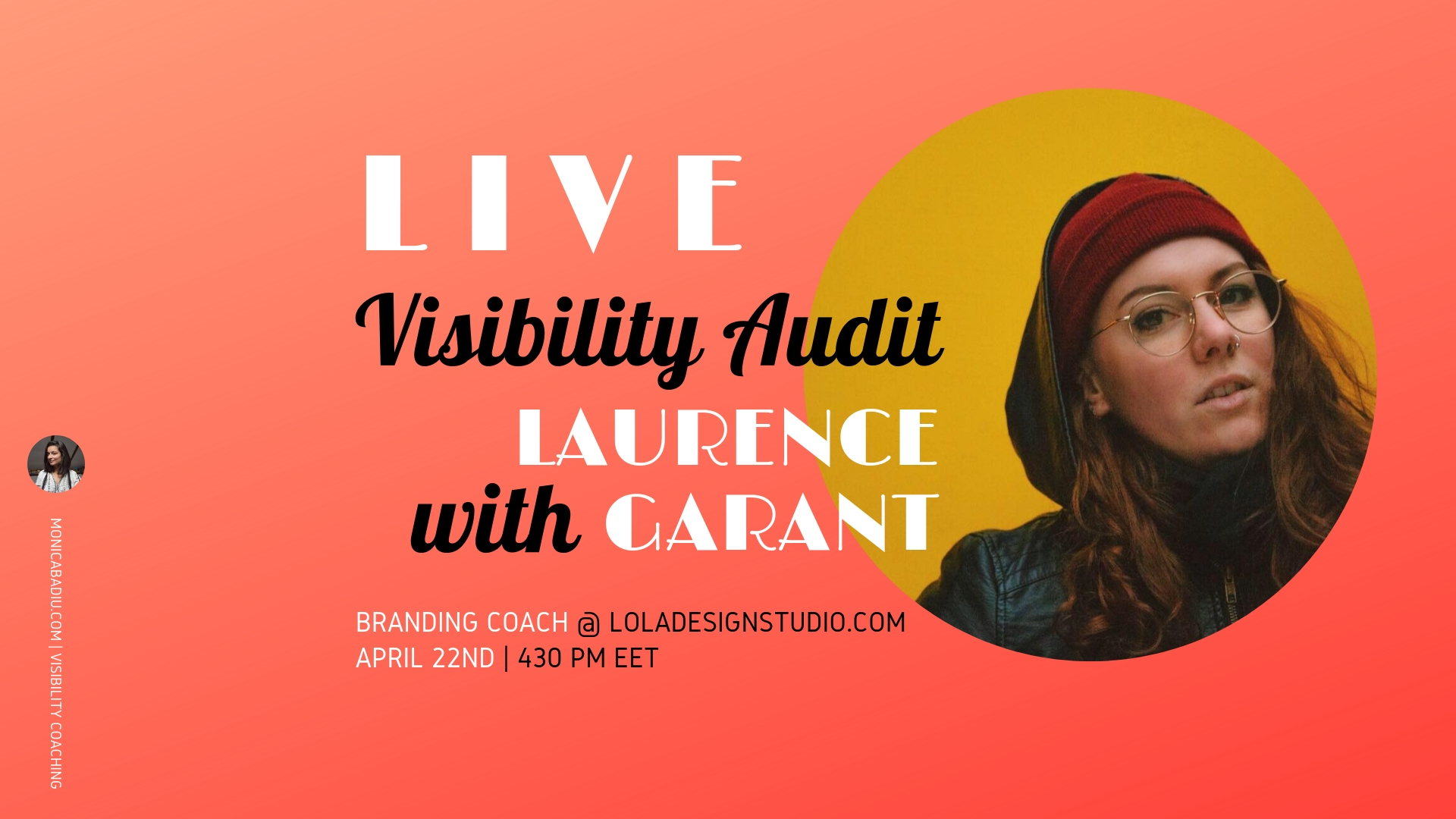 Watch Laurence Garant perform a live audit of my website and social channels.