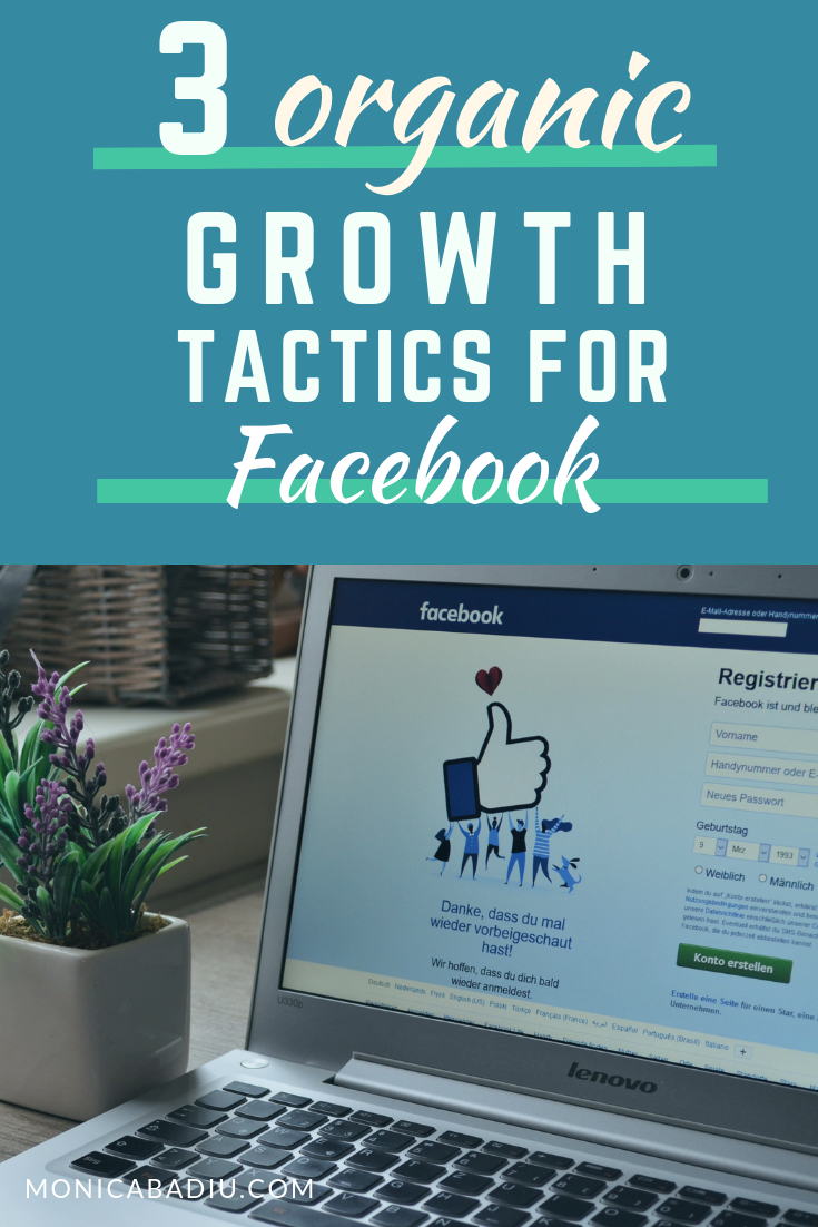 Worried about low organic reach on Facebook? Here are 3 organic growth tactics to help you boost your visibility on Facebook via monicabadiu.com #visibilitycoach #marketingtips #facebookmarketing #makingmoney #digitalmarketing #onlinemarketing