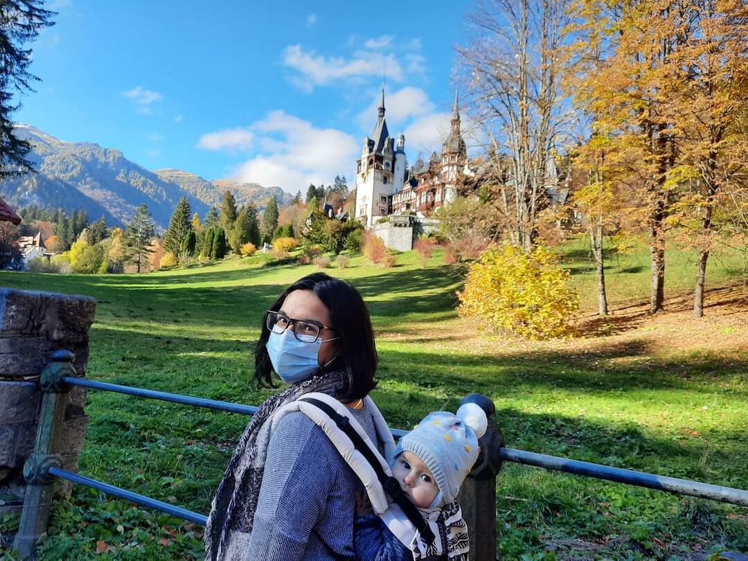 That’s Peles Castle in the background and I grew up playing archaelogist in the woods nearby