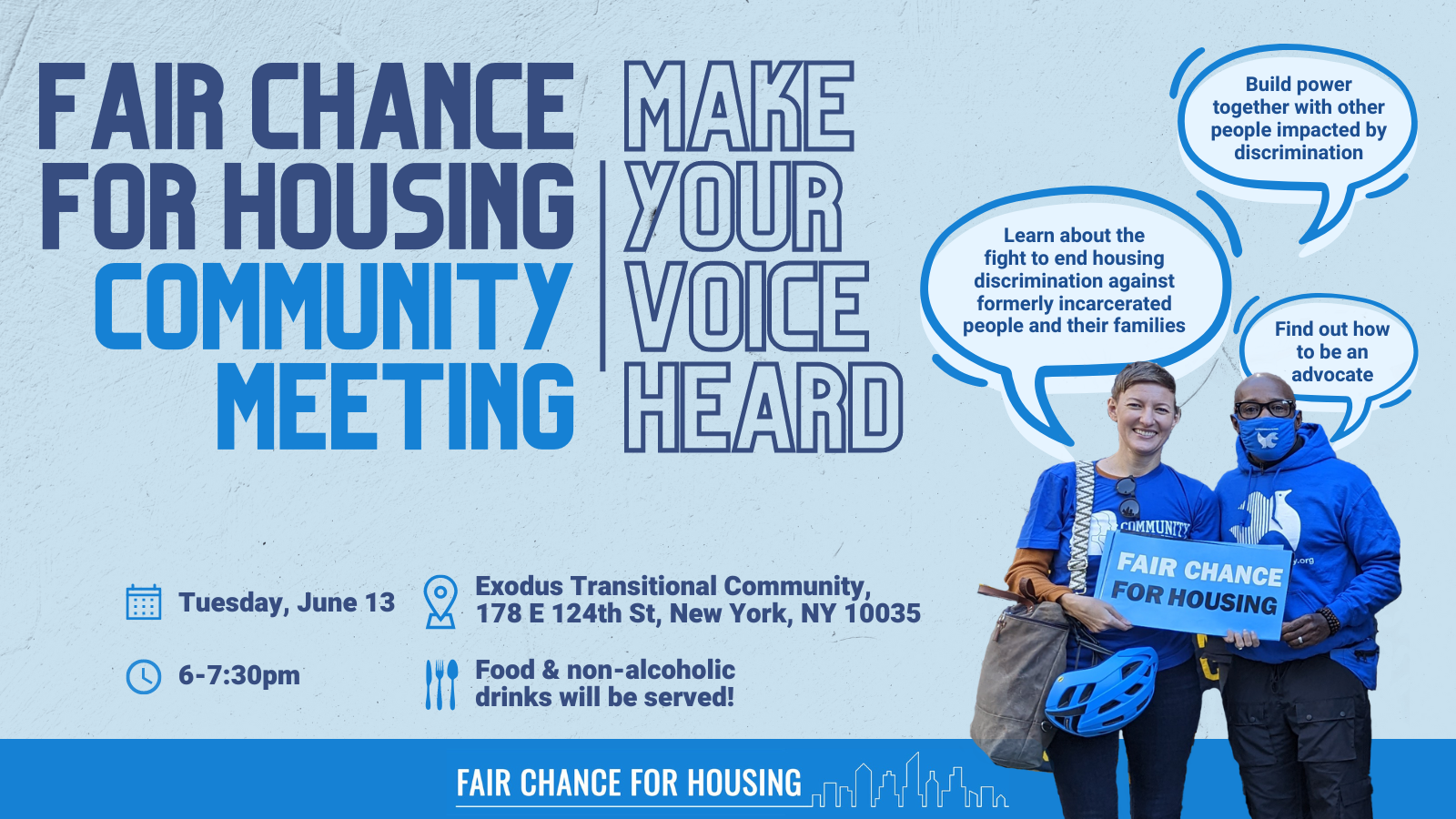 Fair Chance for Housing Community Meeting
