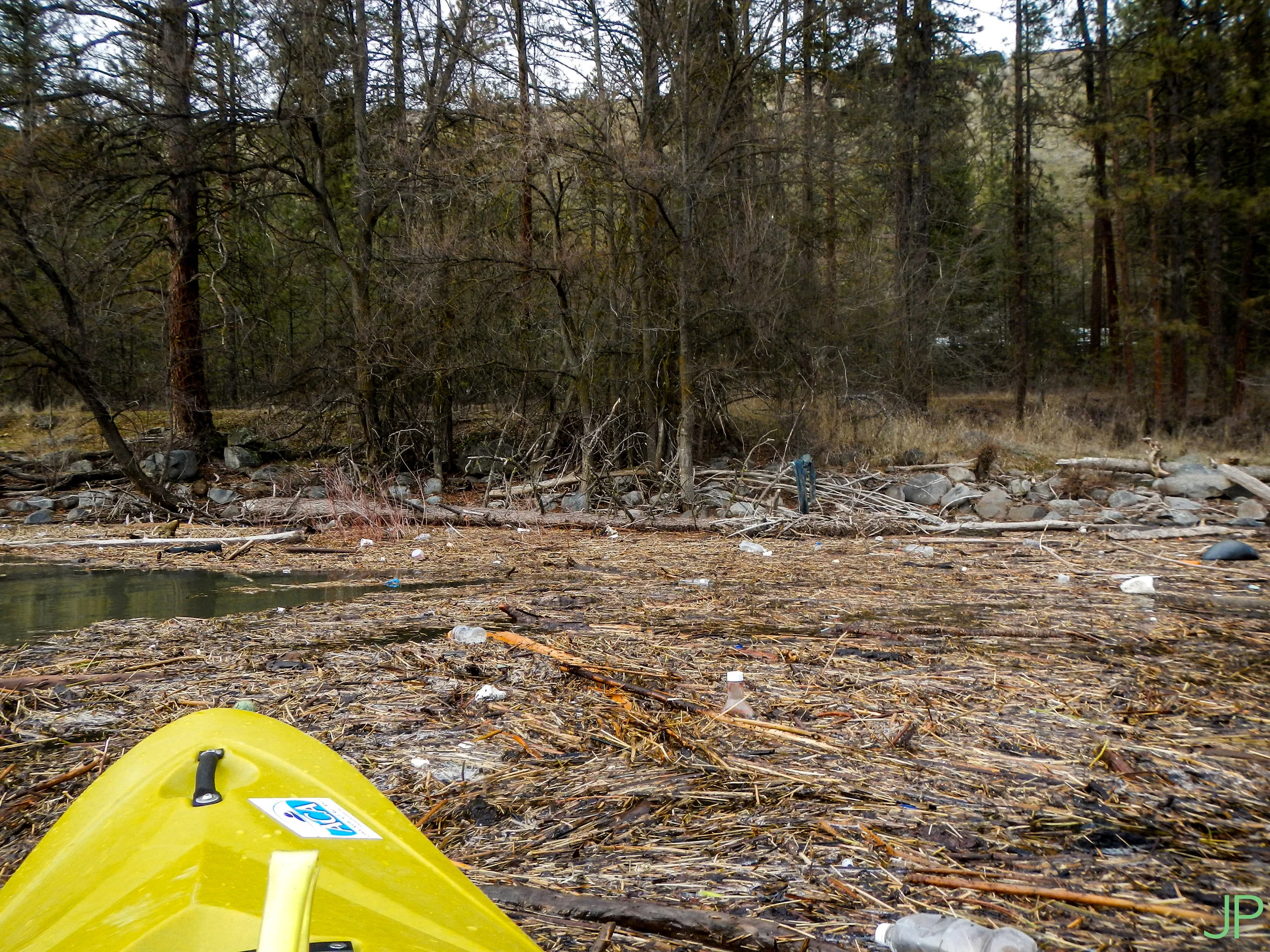 Plastic accumulates in eddies in the Spokane River, breaking down and eventually becoming microplastic.