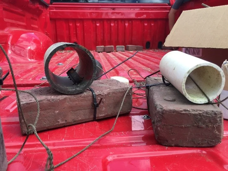 Figure 2. Temperature logger housing for placement in creeks.