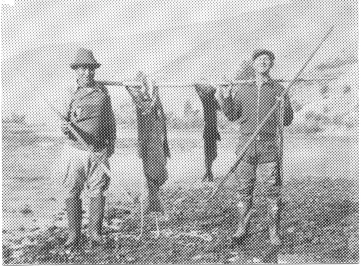 A fish speared on the Spokane River, possibly on it’s journey up Hangman Creek.