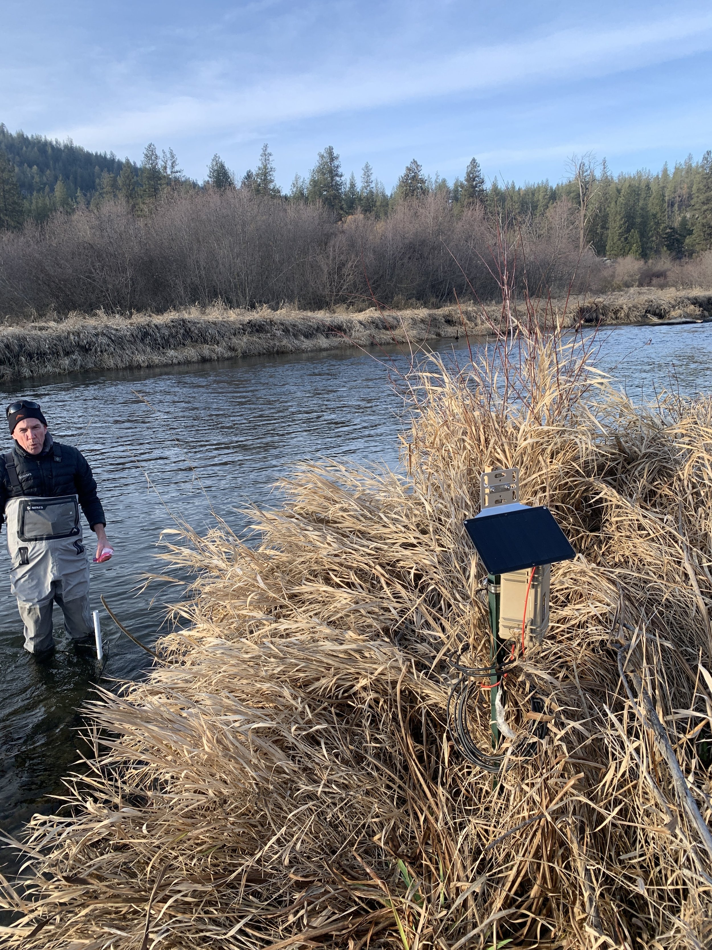 Deploying Mayfly Real time Temperature loggers in the Spokane River Watershed