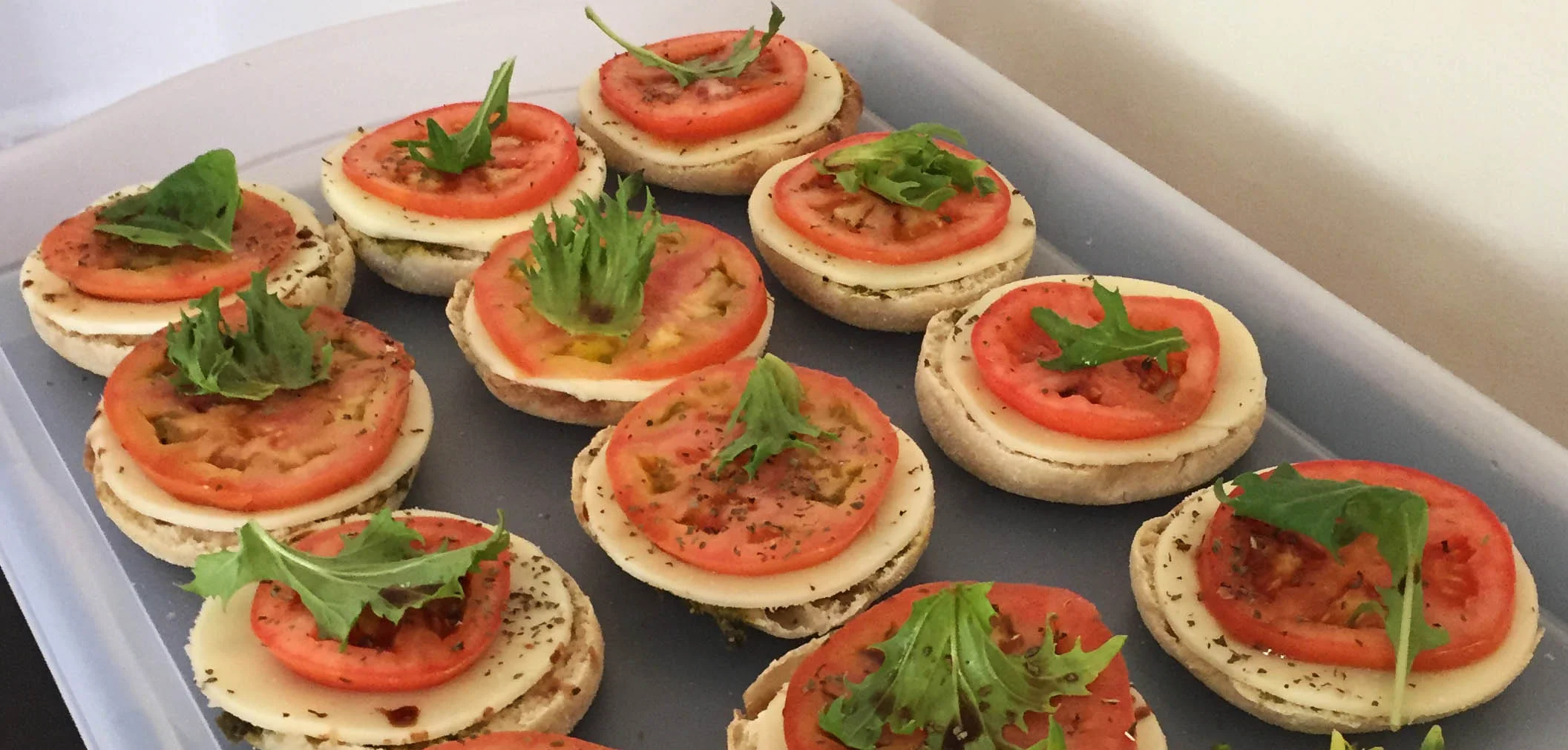 Tomato Mozzarella Pesto Bites&nbsp;