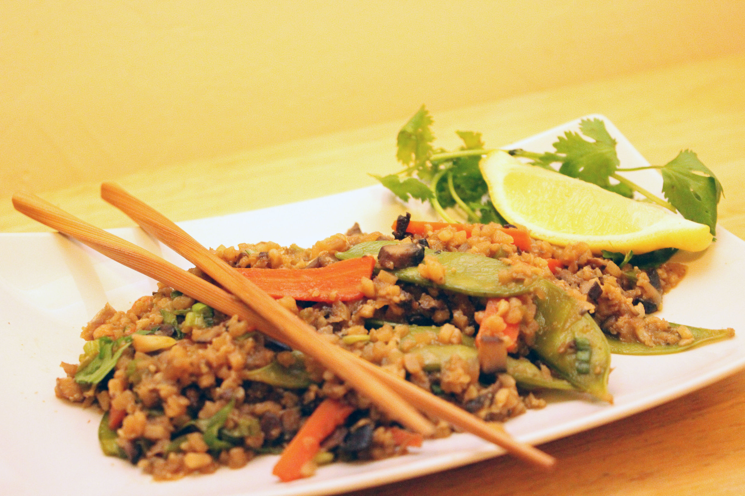 Teriyaki Cauliflower Rice Stir Fry 