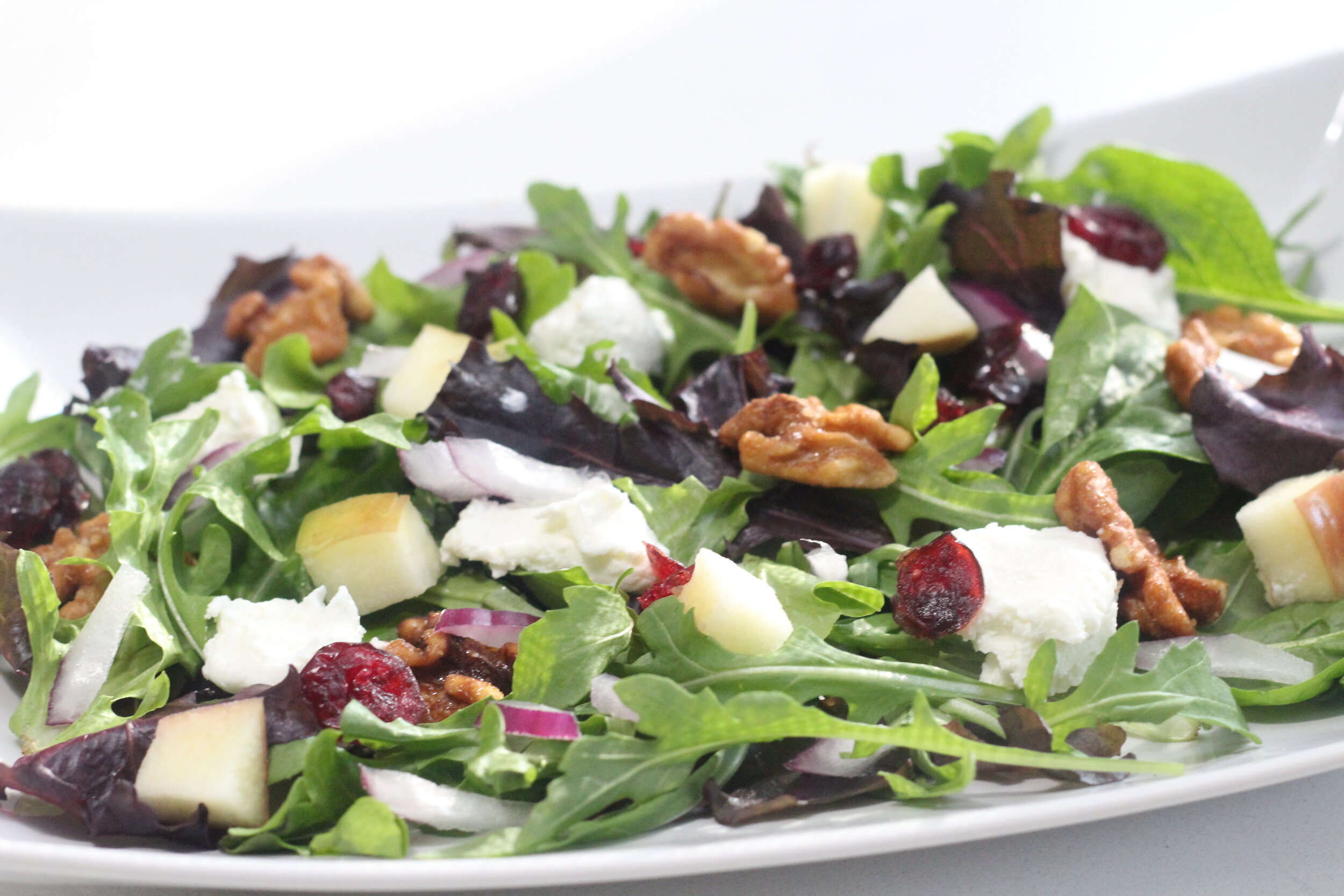 Apple, Candied Walnut &amp; Goat Cheese Salad