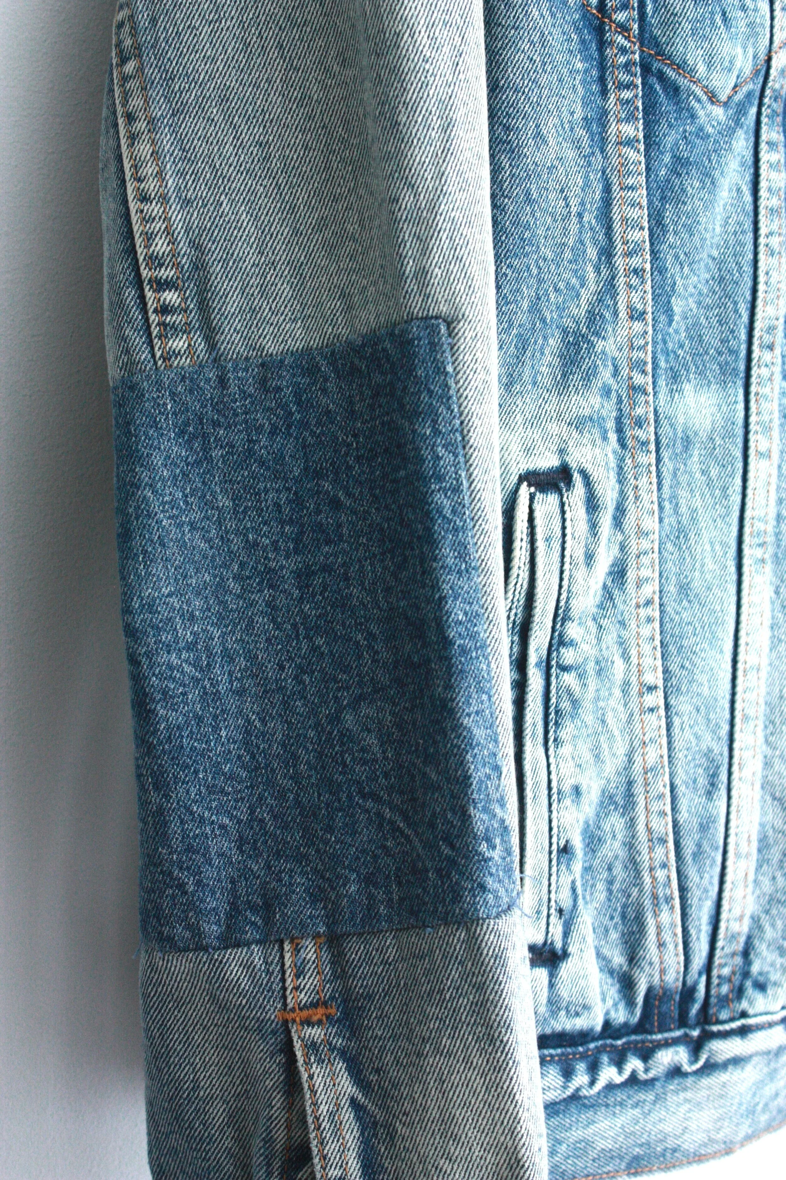 levi's patchwork black trucker jacket