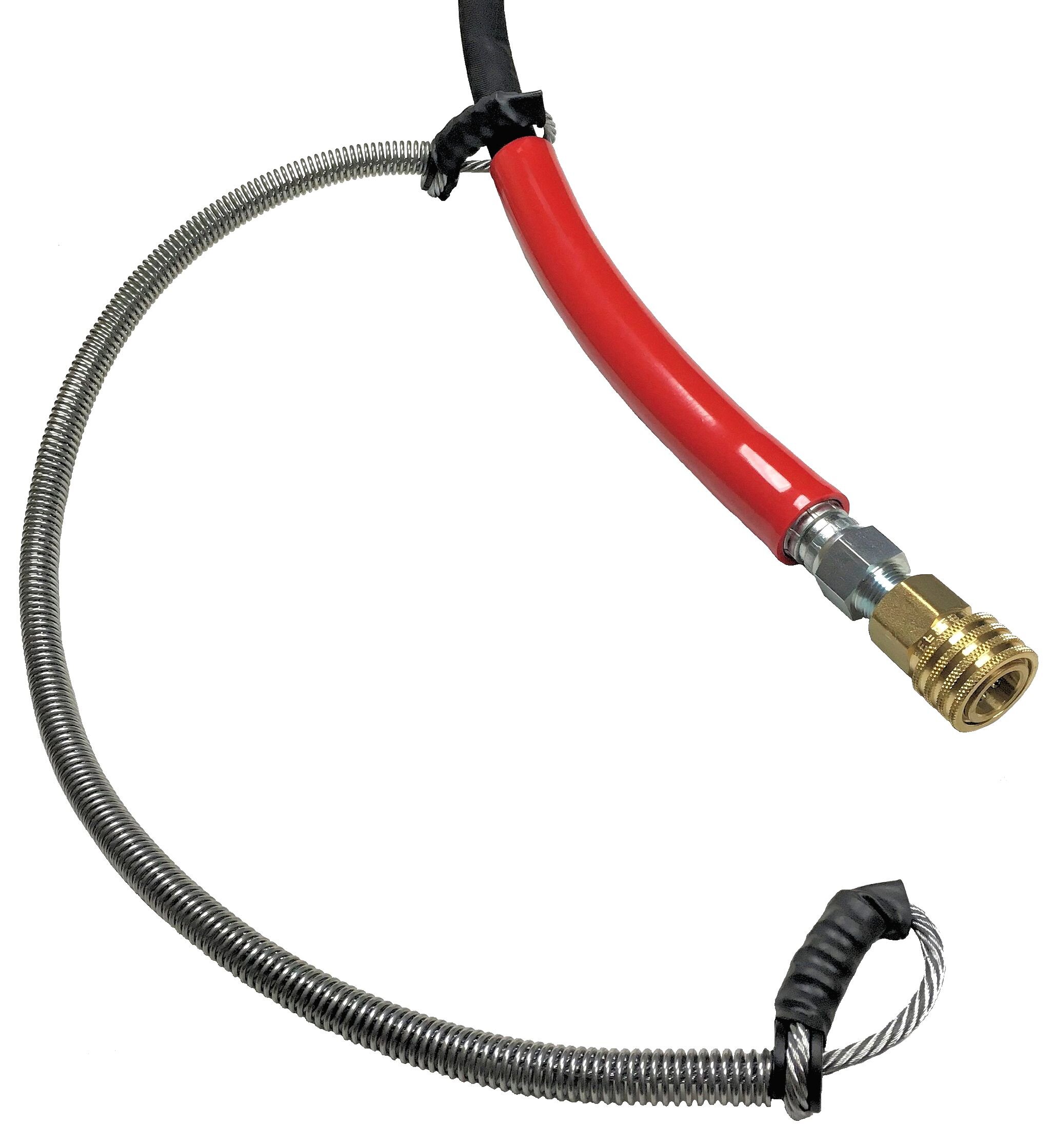 3/4" X 6' Air Hose Whip w/Lubricator & Chicago Coupling on Each End 