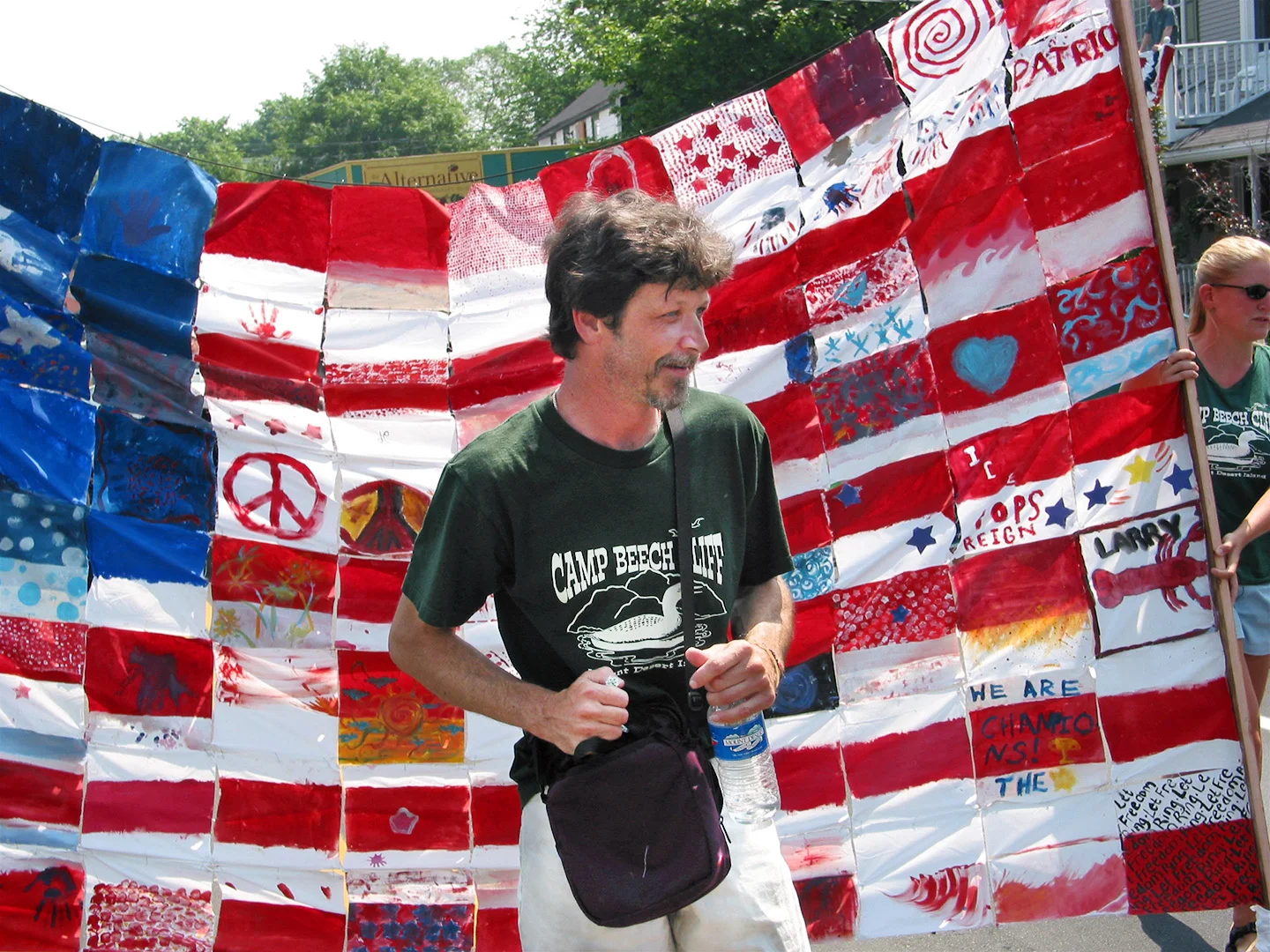 Mike hasn’t actually changed that much over the last 18 years… we believe this photo was taken at the 4th of July parade in 2000.
