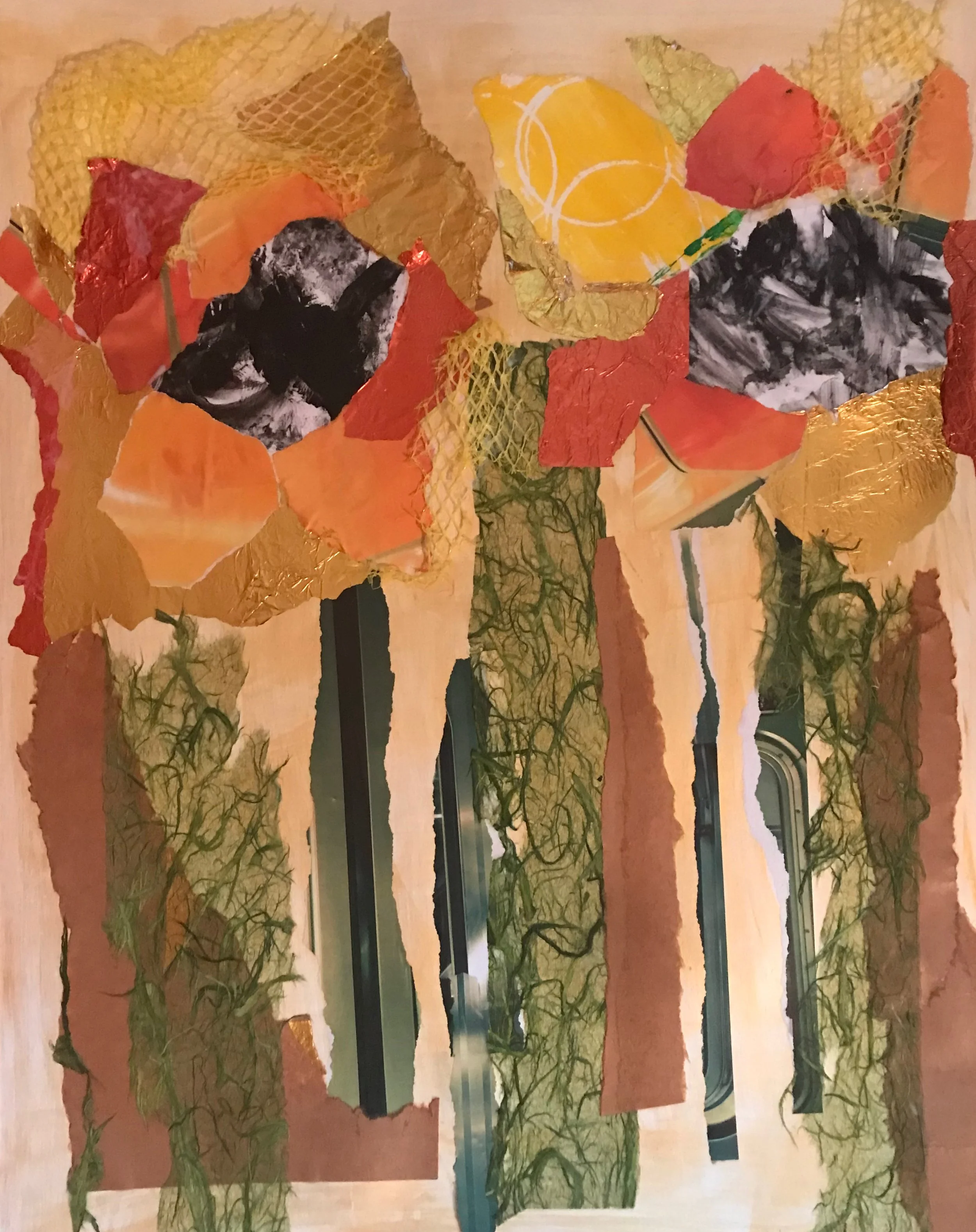 The Essence of Sunflower, mixed media, 18x24.jpeg