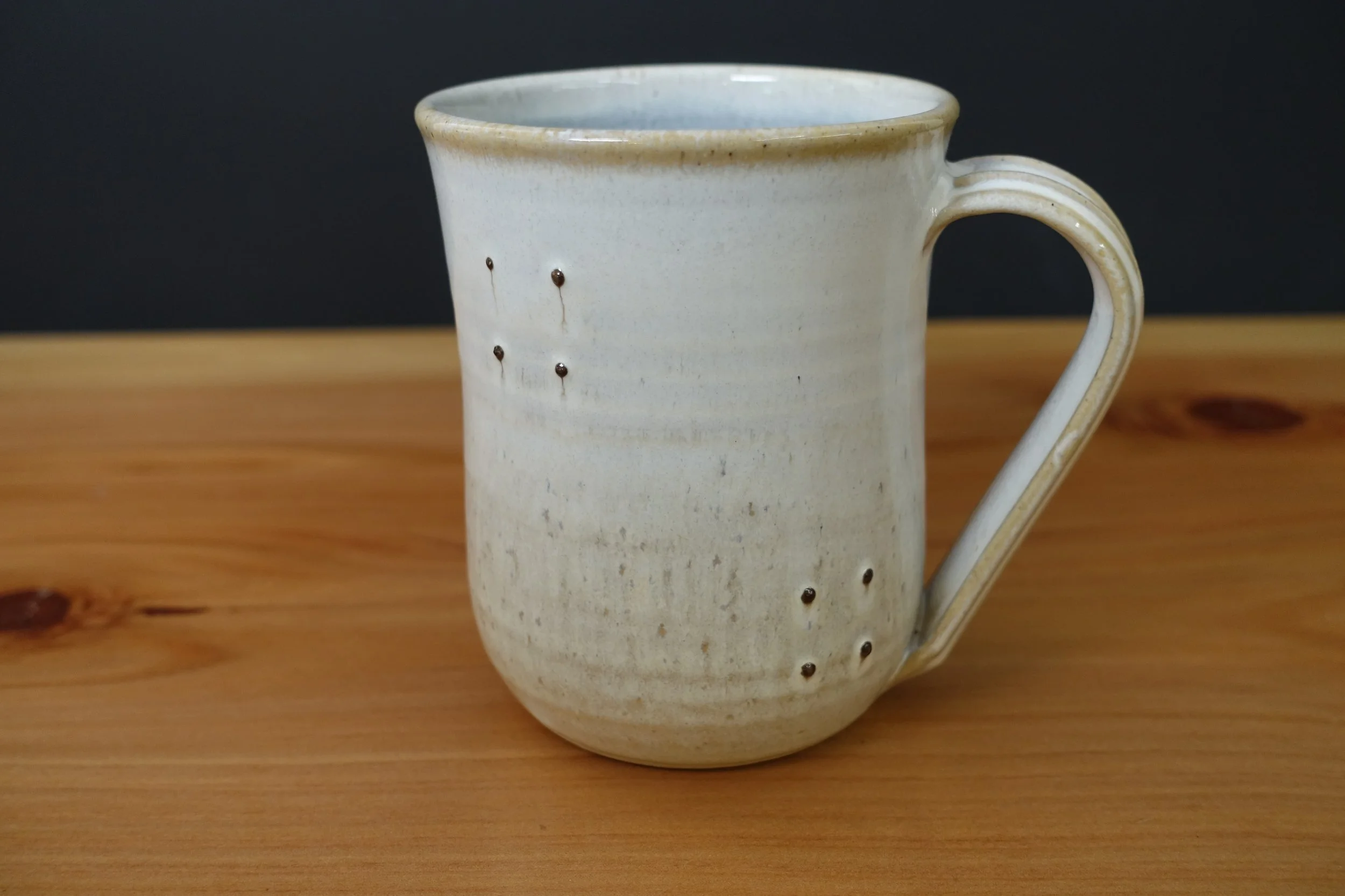 Mug - 14 oz - Laguna Beach White/Floating Blue - Slip Dots