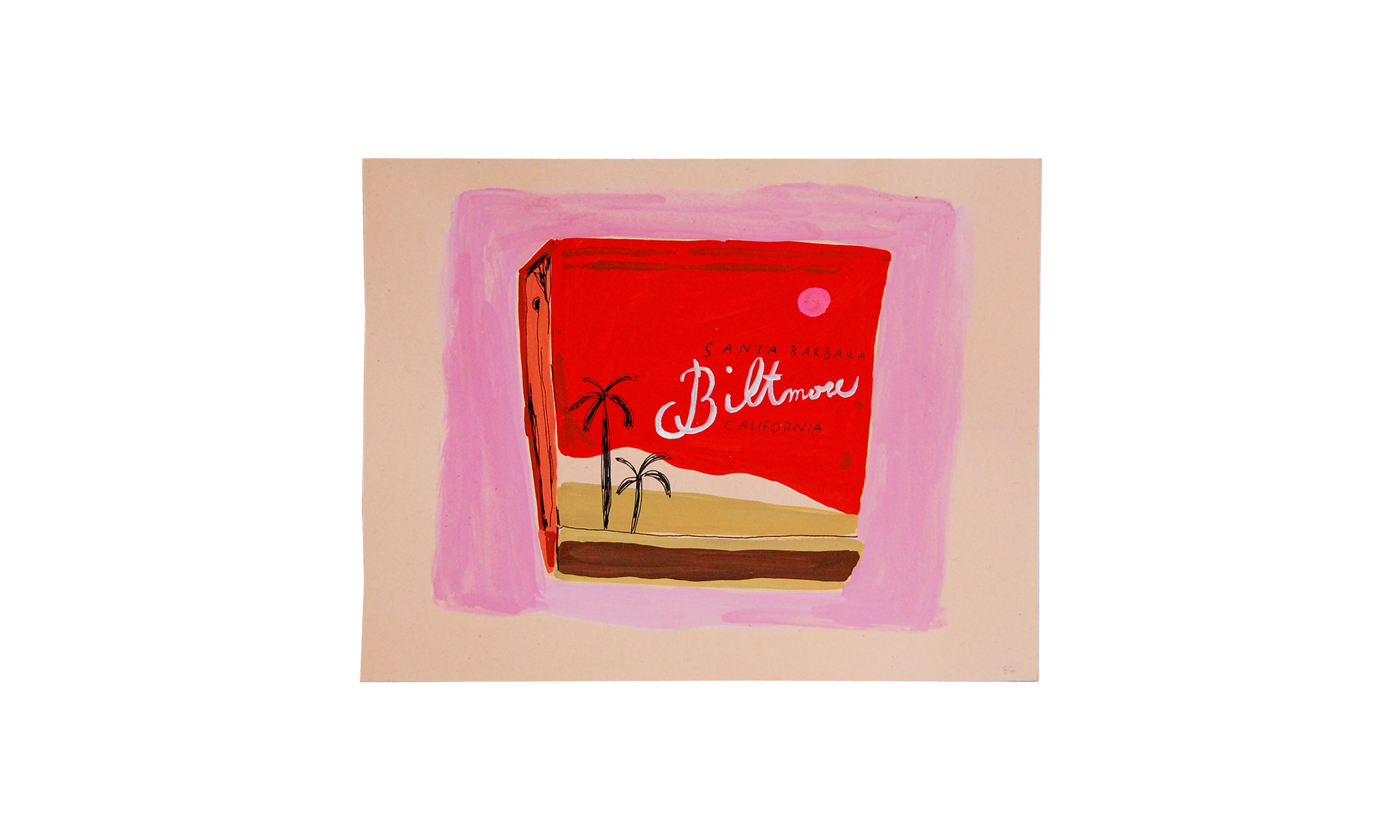 Matchbook I, ink, watercolor and gouache on paper, 8.5" x 11", $250 Contact us for purchase