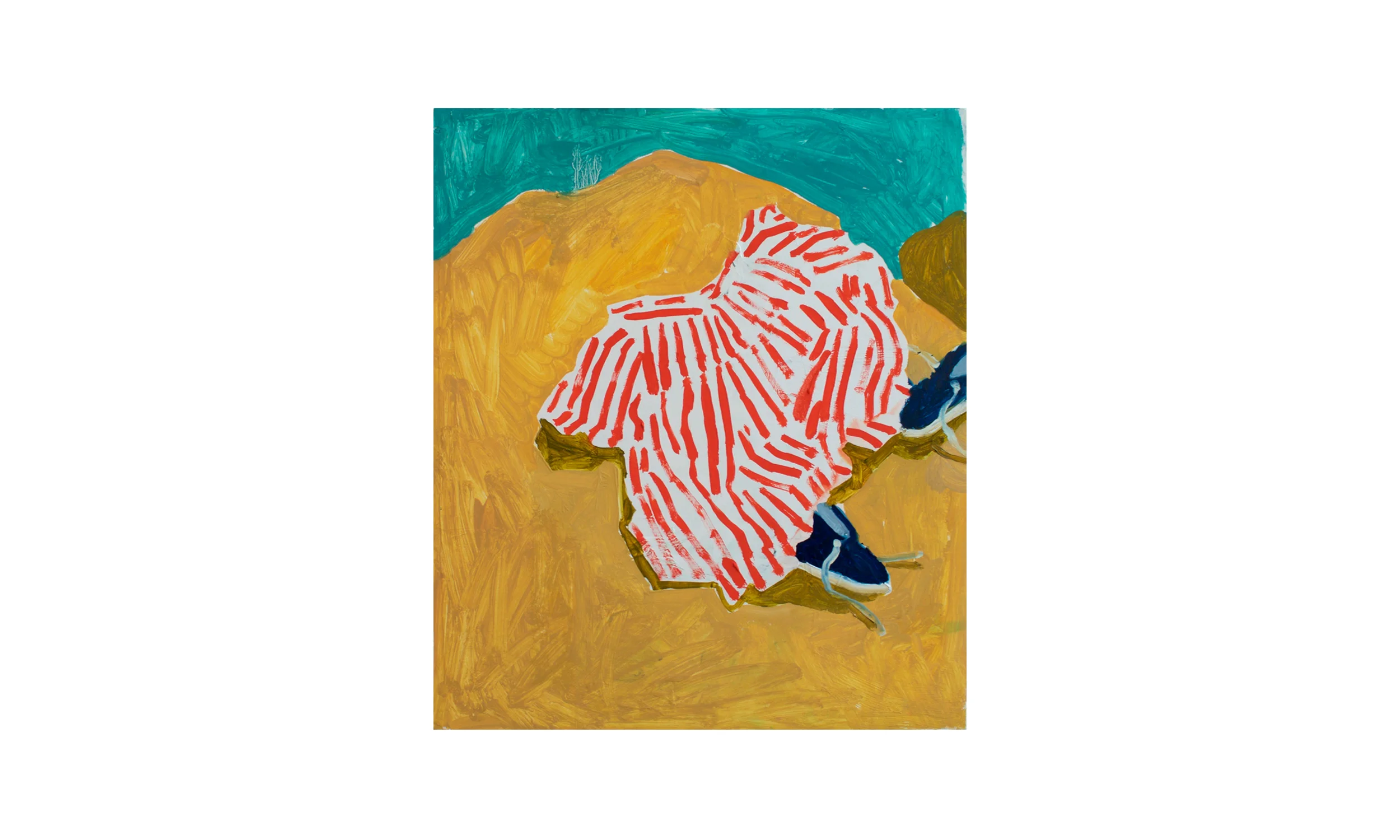 Study (River Stripes), oil on wood panel, 11x14 “, $750 Contact us for purchase