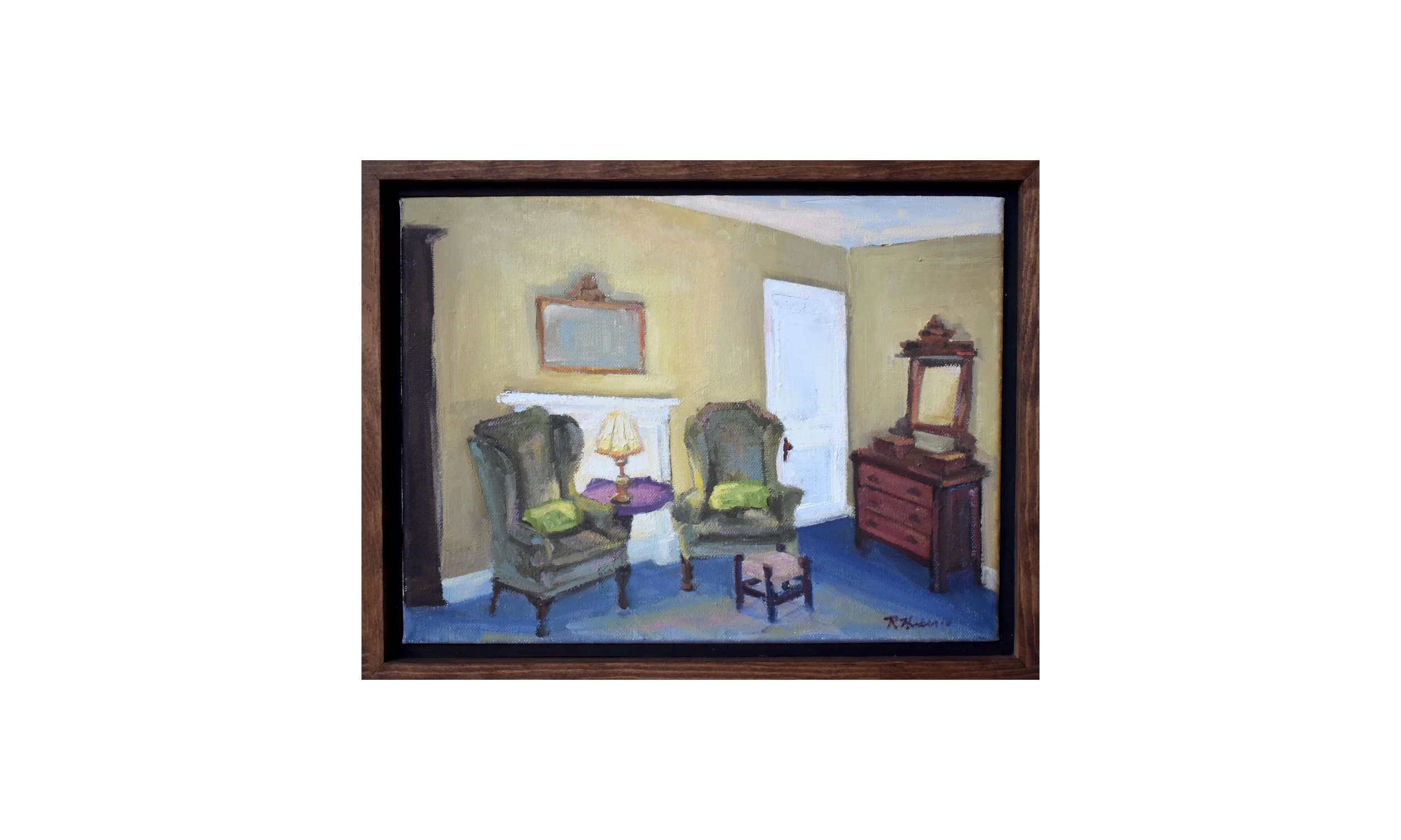 Twin Room, oil on canvas, 13.5” x 10.5”, $400 Contact us for purchase