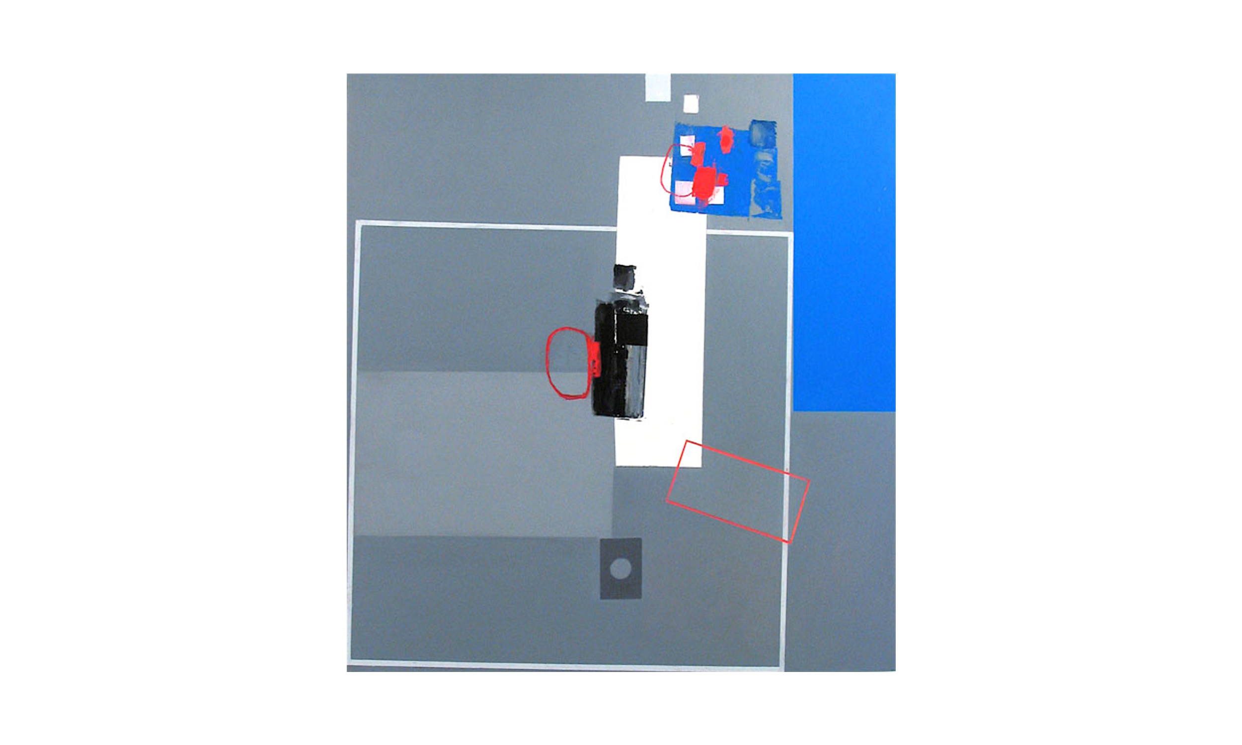 Grey Wedge, mixed media on panel, 45" x 45", $3500 Contact us for purchase