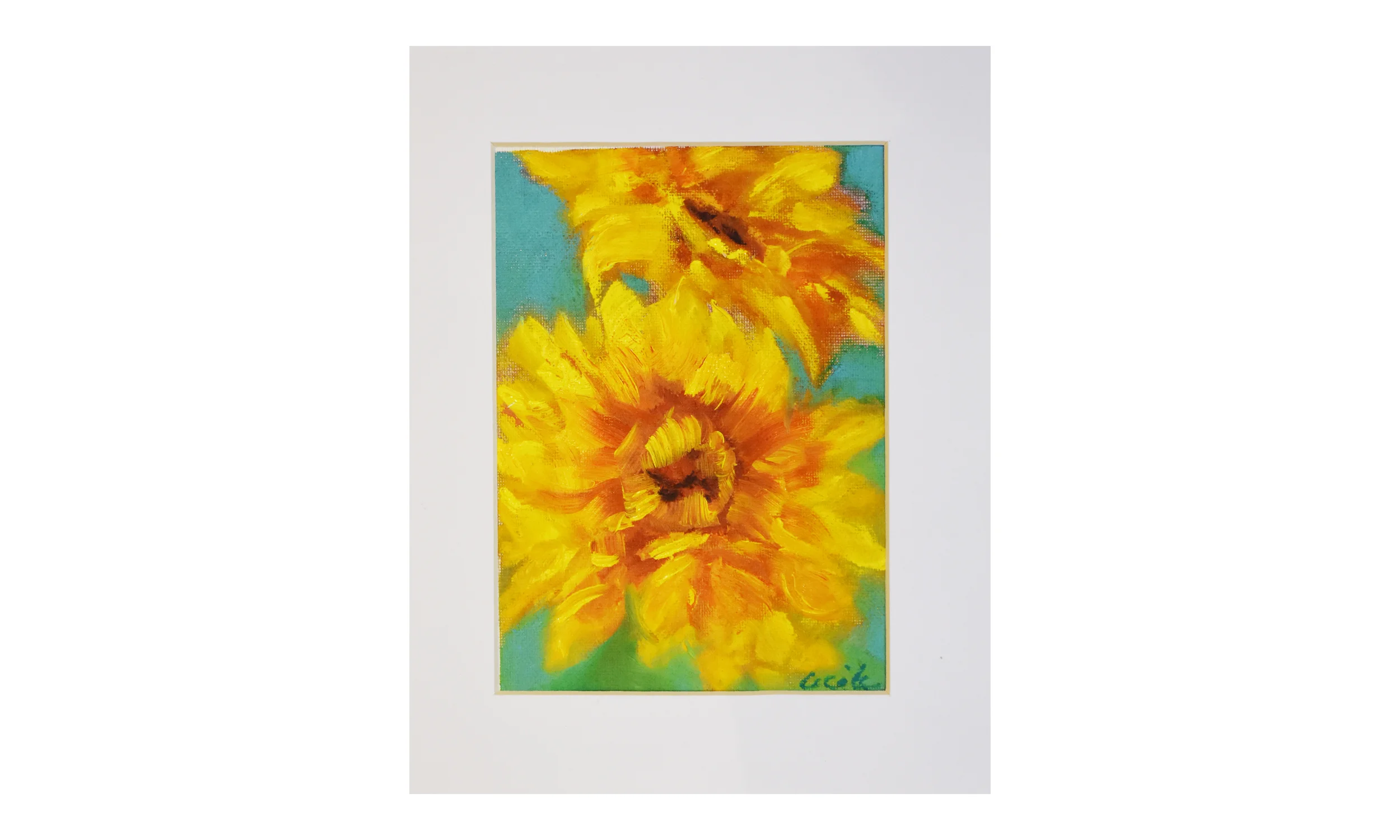 Bright Duo, oil on canvas, 6” x 8", $175 Contact us for purchase