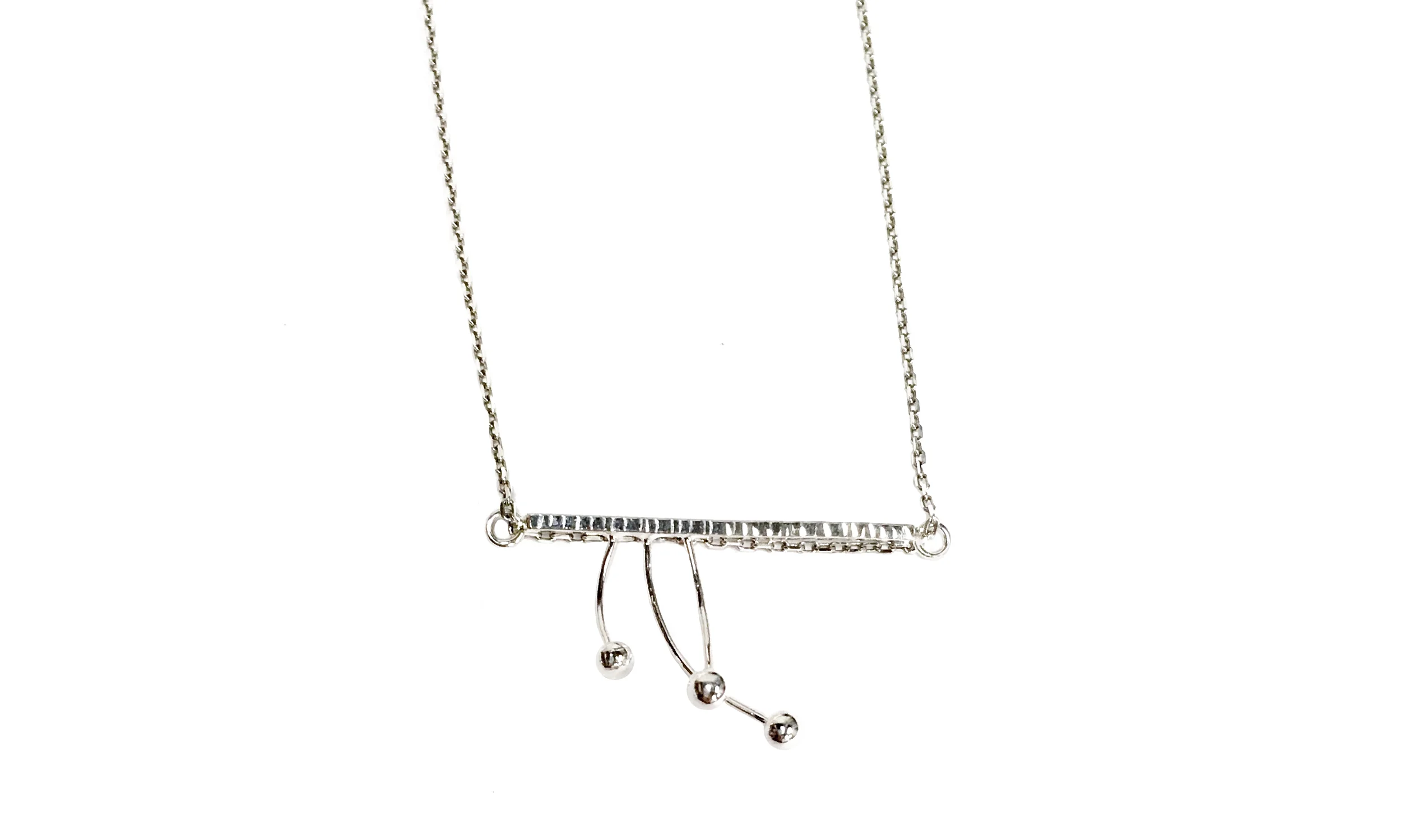 Sterling Silver Necklace , sterling silver, fresh water pearls, $86 Contact us for purchase