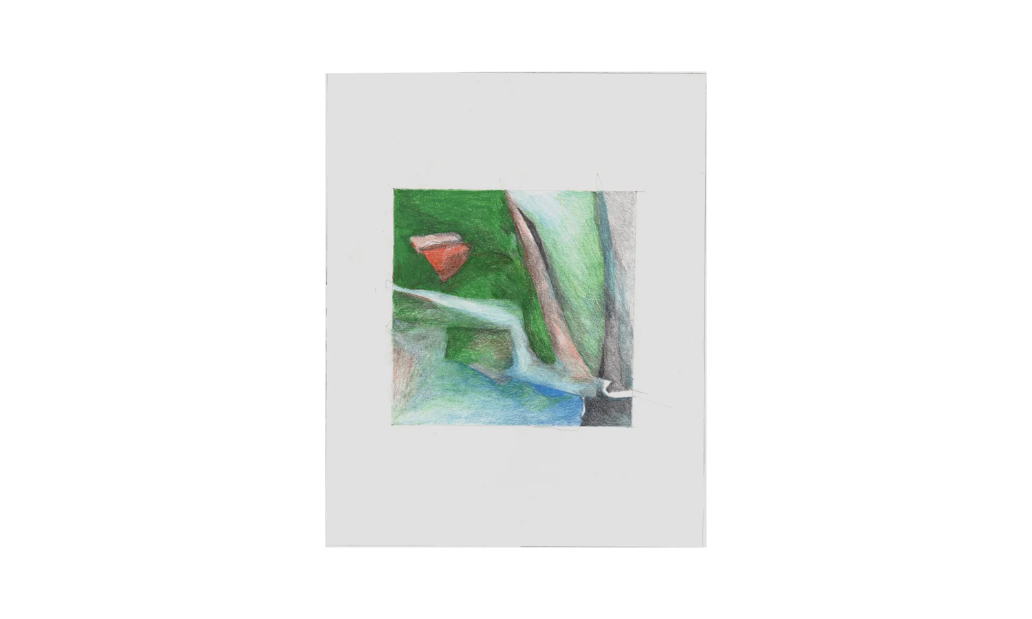 Perspective I, colored pencil on paper 9x12”, $300 Contact us for purchase