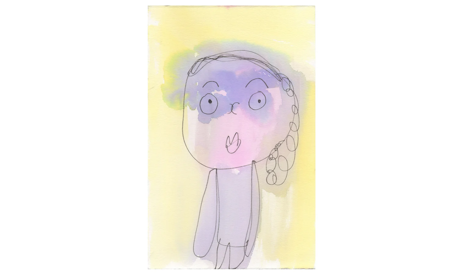 Jordana (by Andrea Budu-inspire), watercolor on paper, 8x10”, $80 Contact us for purchase