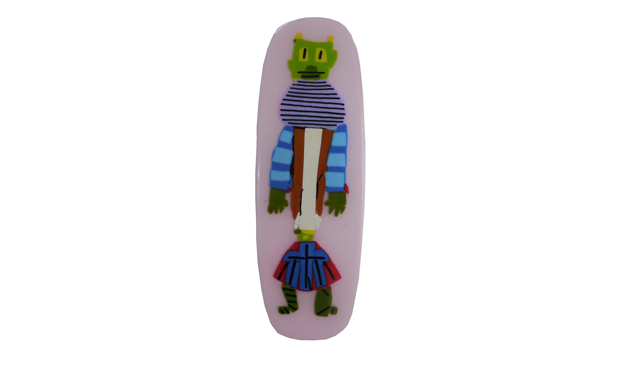 Twofoot Guy: Untitled (by Mark Trezise), fused glass, $350 Contact us for purchase