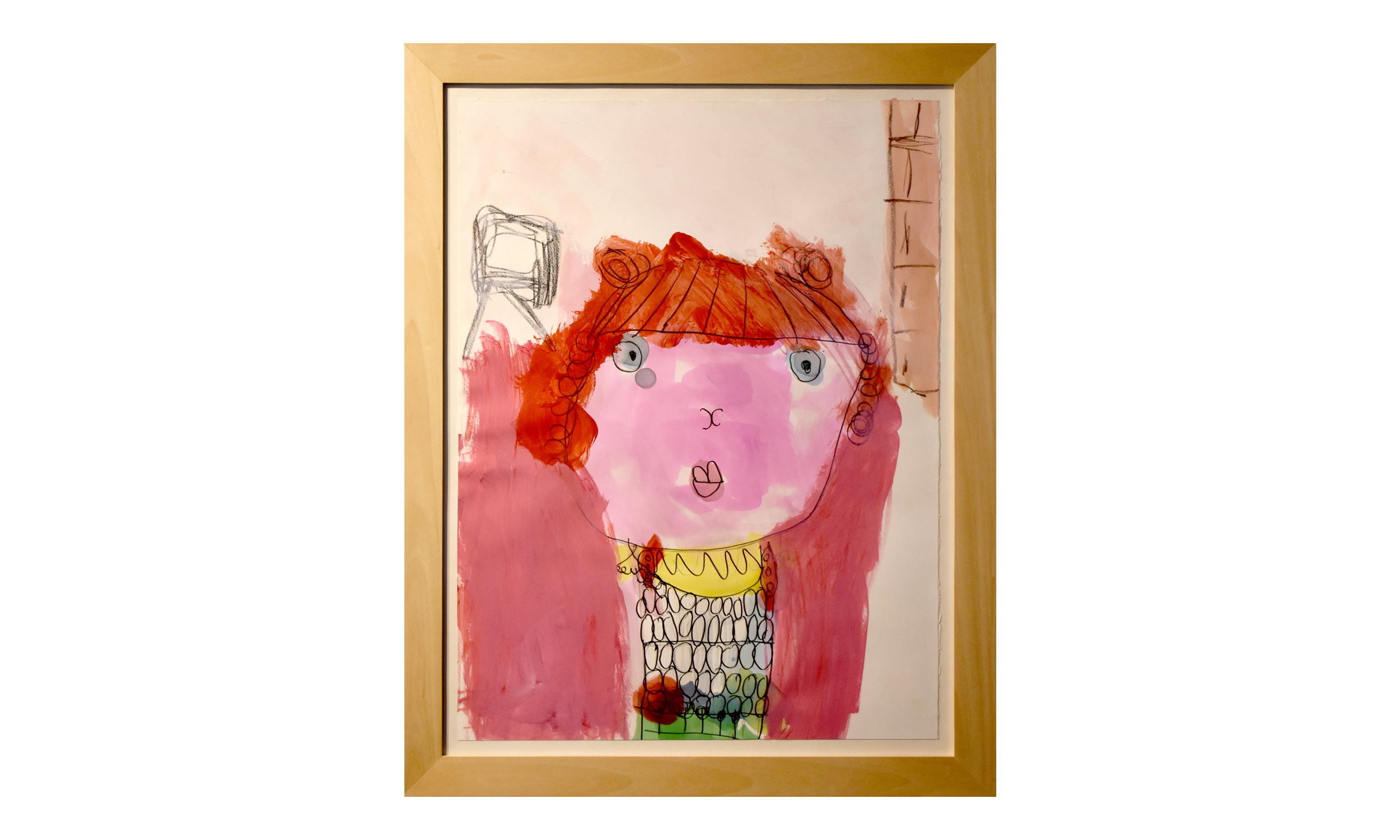 Aurora Was Born in The States (By Andrea Budu-inspire), mixed media on paper, $450 Contact us for purchase