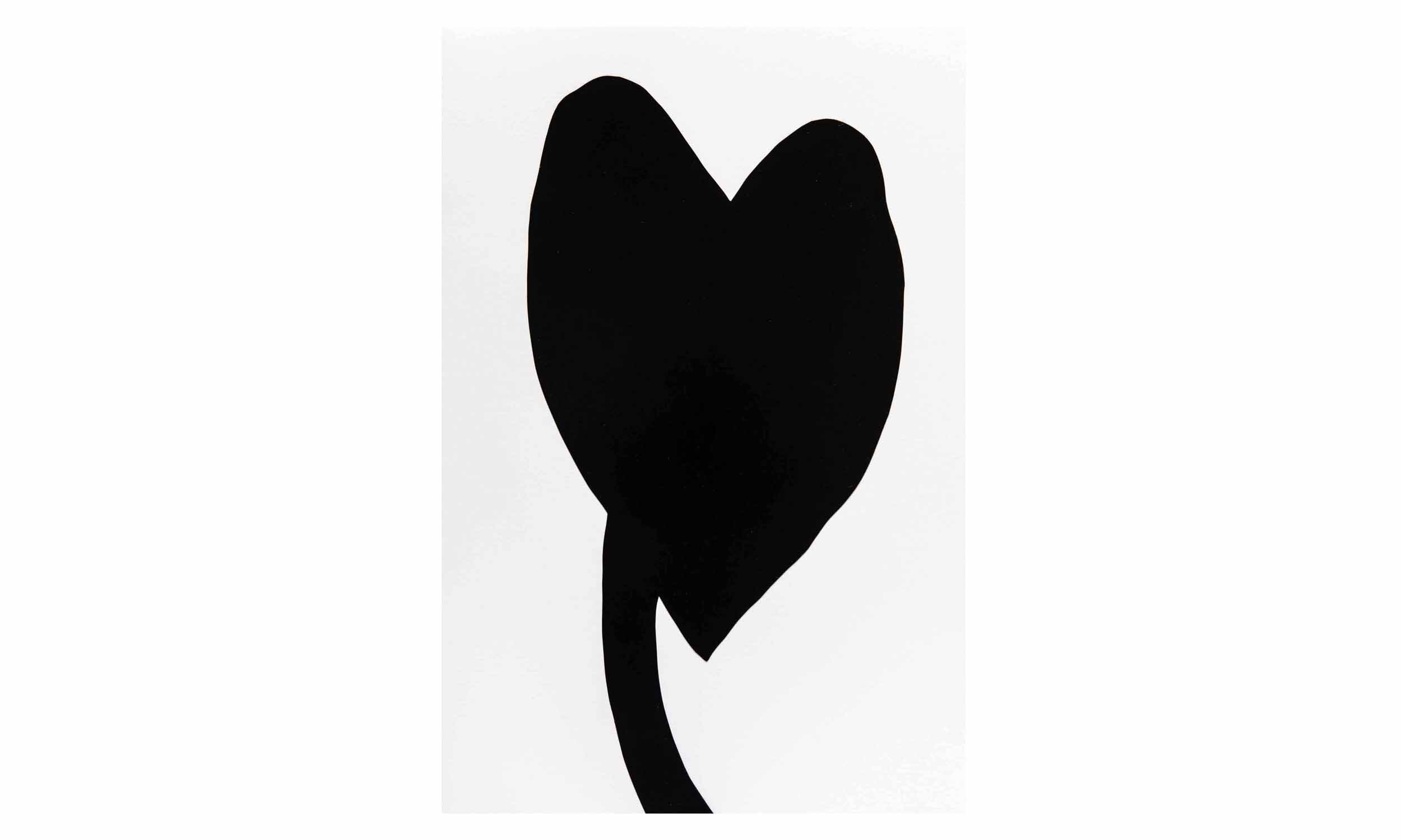 Anthurium, cout-out, collaged monotype on paper, 12 x 18 inches, unframed, $1,400 Contact us for purchase